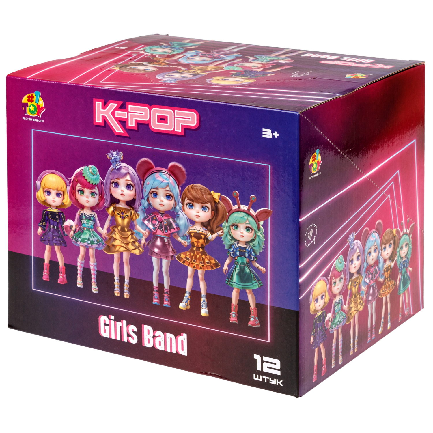 Кукла 1TOY K-POP Girls band с музыкальными инструментами, 30 видов в ассортименте