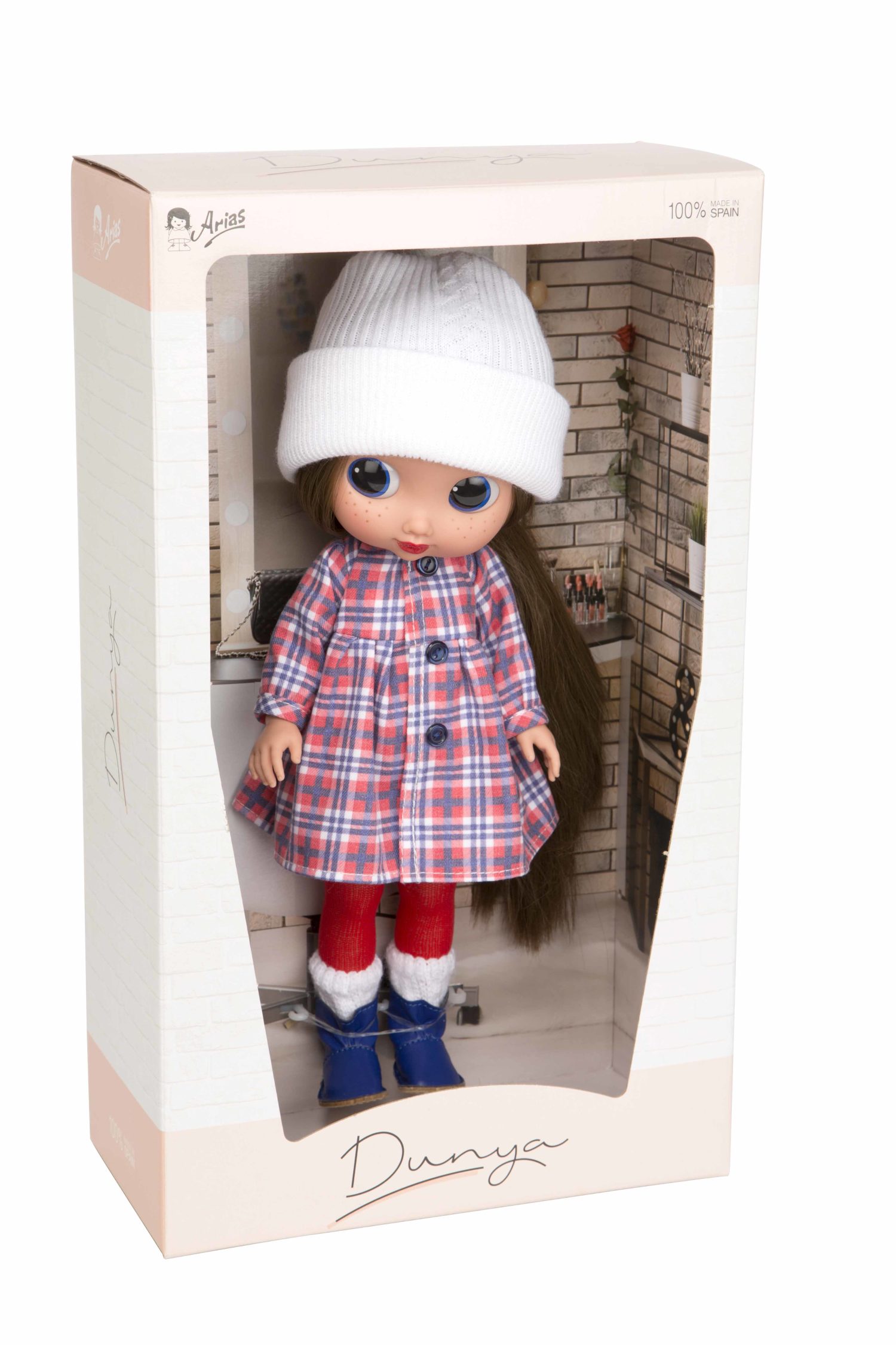 Кукла Arias ELEGANCE DUNYA виниловая, с аксессуарами, Испания, 38 см