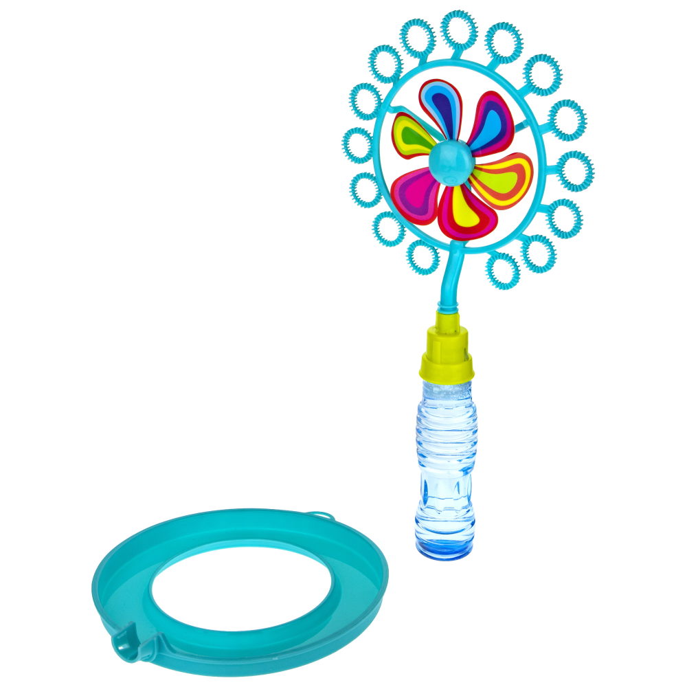 Мыльные пузыри 1TOY Мы-шарики! с ветрячком, 90 мл, синий