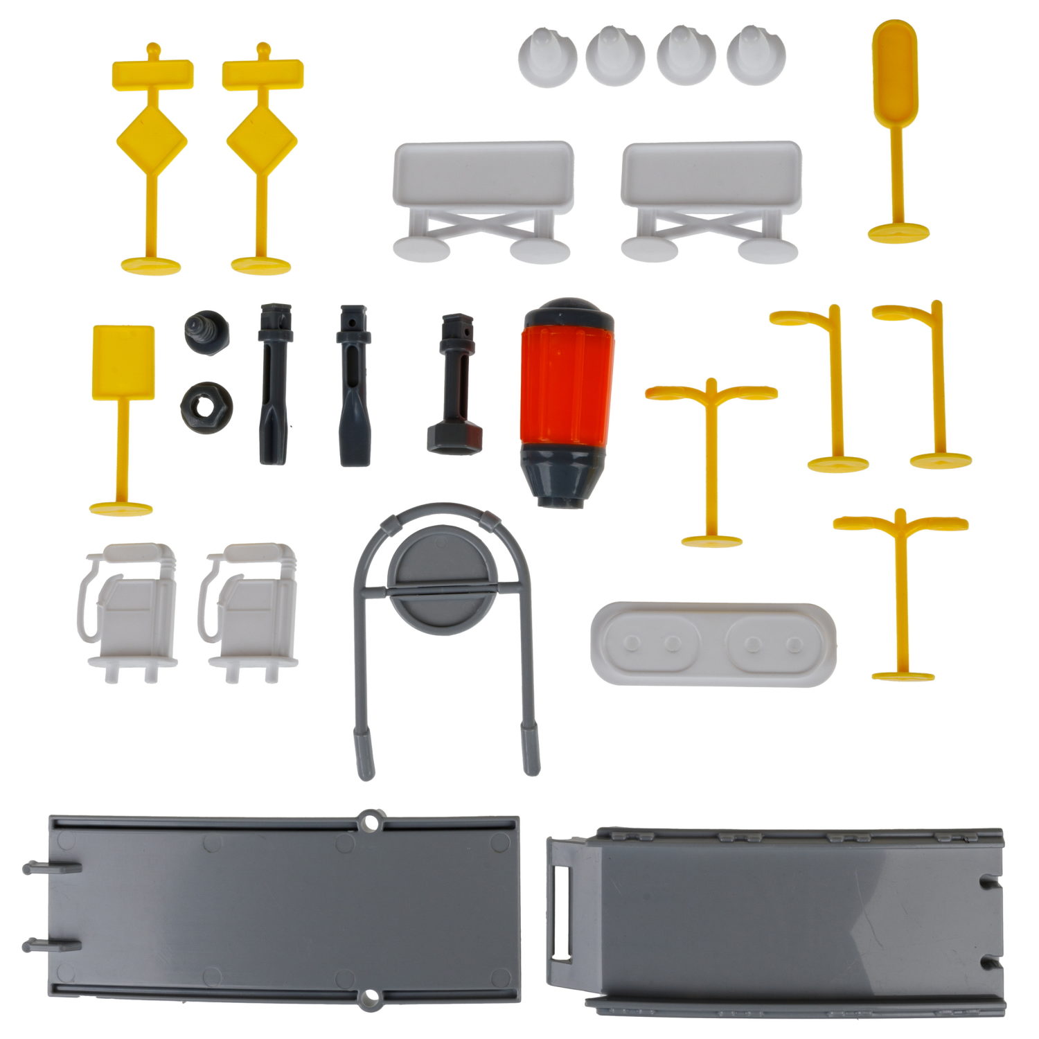 Парковка-грузовик трансформер 1TOY Транспаркинг Строительная бригада, 37,5х21х13 см