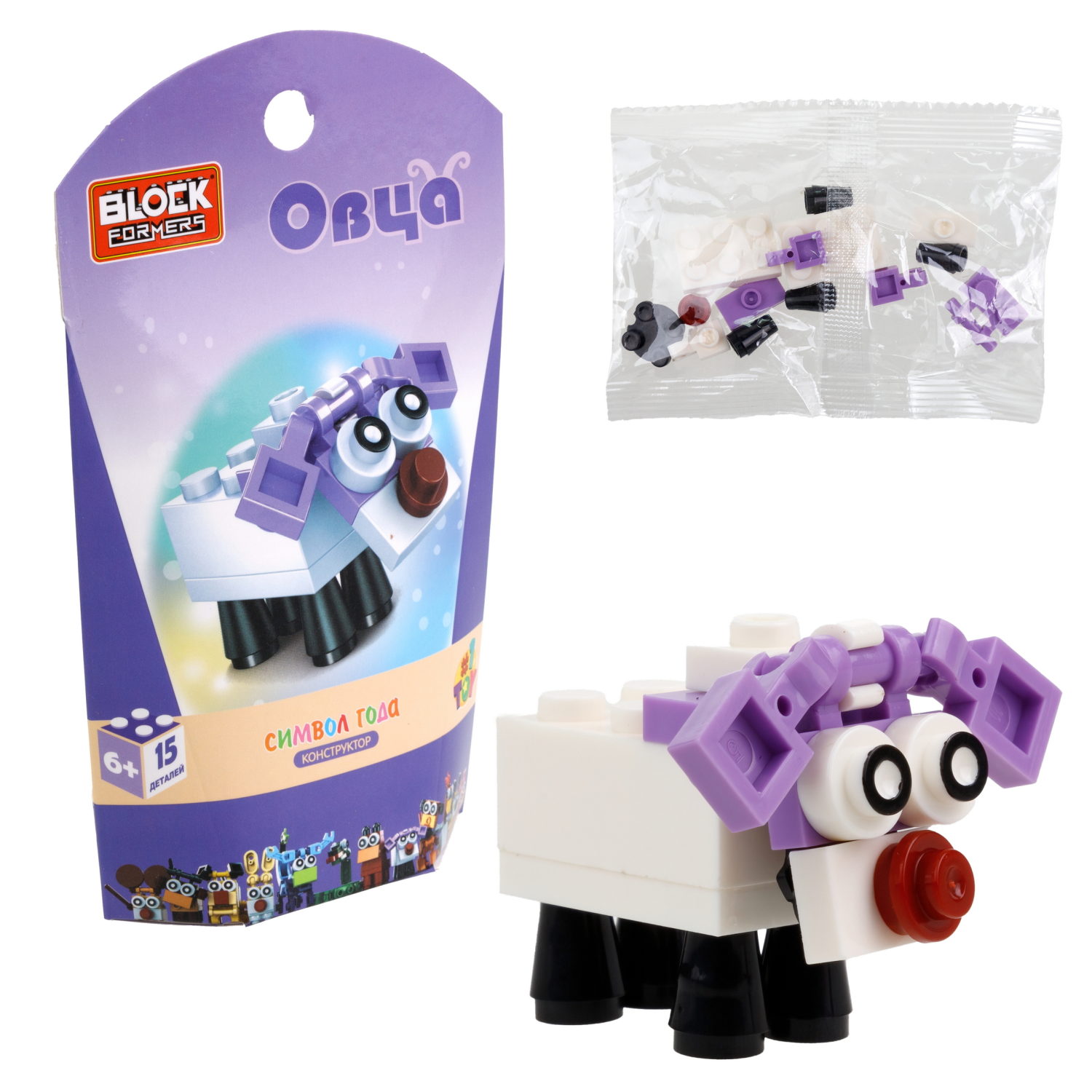1TOY конструктор Blockformers "Символ года", 12 видов в ассортименте