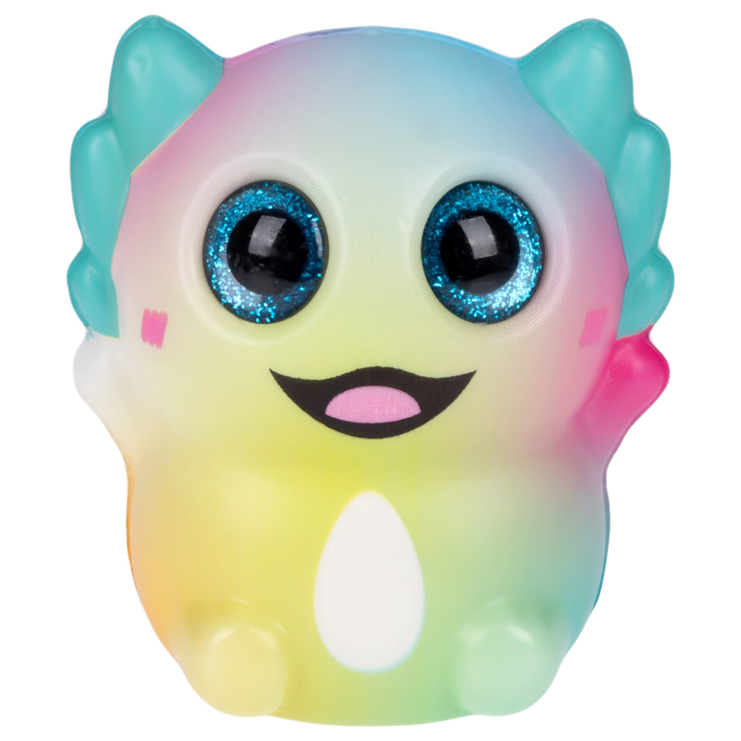 Глазастый сквиш 1TOY Аксолотль, игрушка-антистресс для рук, жмякалка, 9х7,8 см, 6 видов в ассортименте