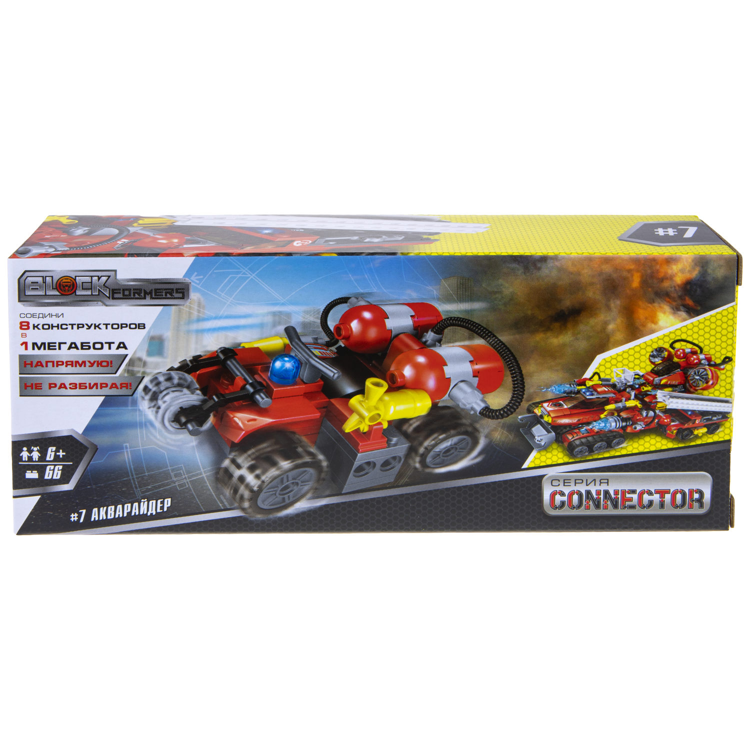 Конструктор  Трансформер BLOCKFORMERS конструктор "Трансфайертрак" Cерия CONNECTOR, 8 видов на выбор