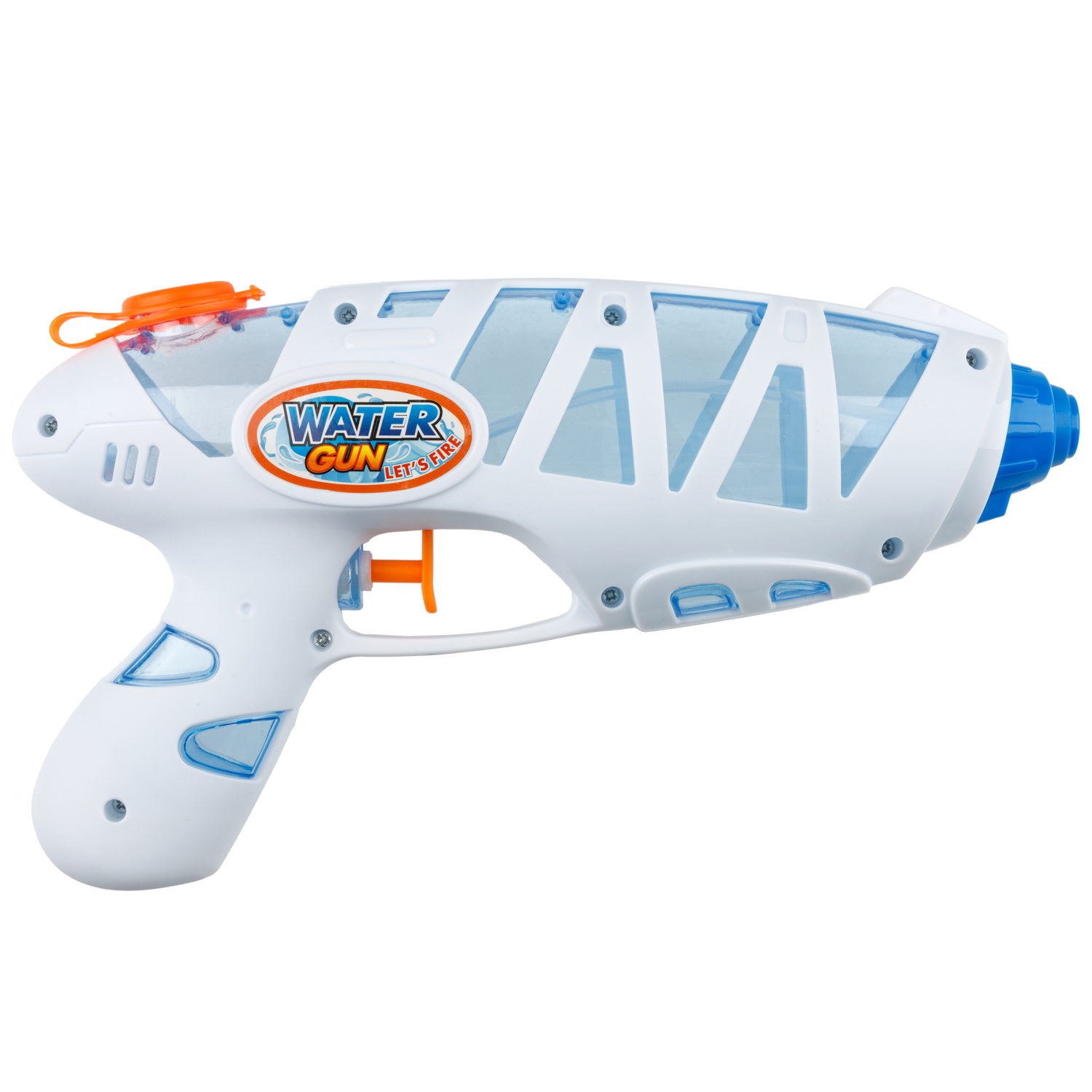 1toy Аквамания водный пистолет 23 см, пакет + хедер, белый