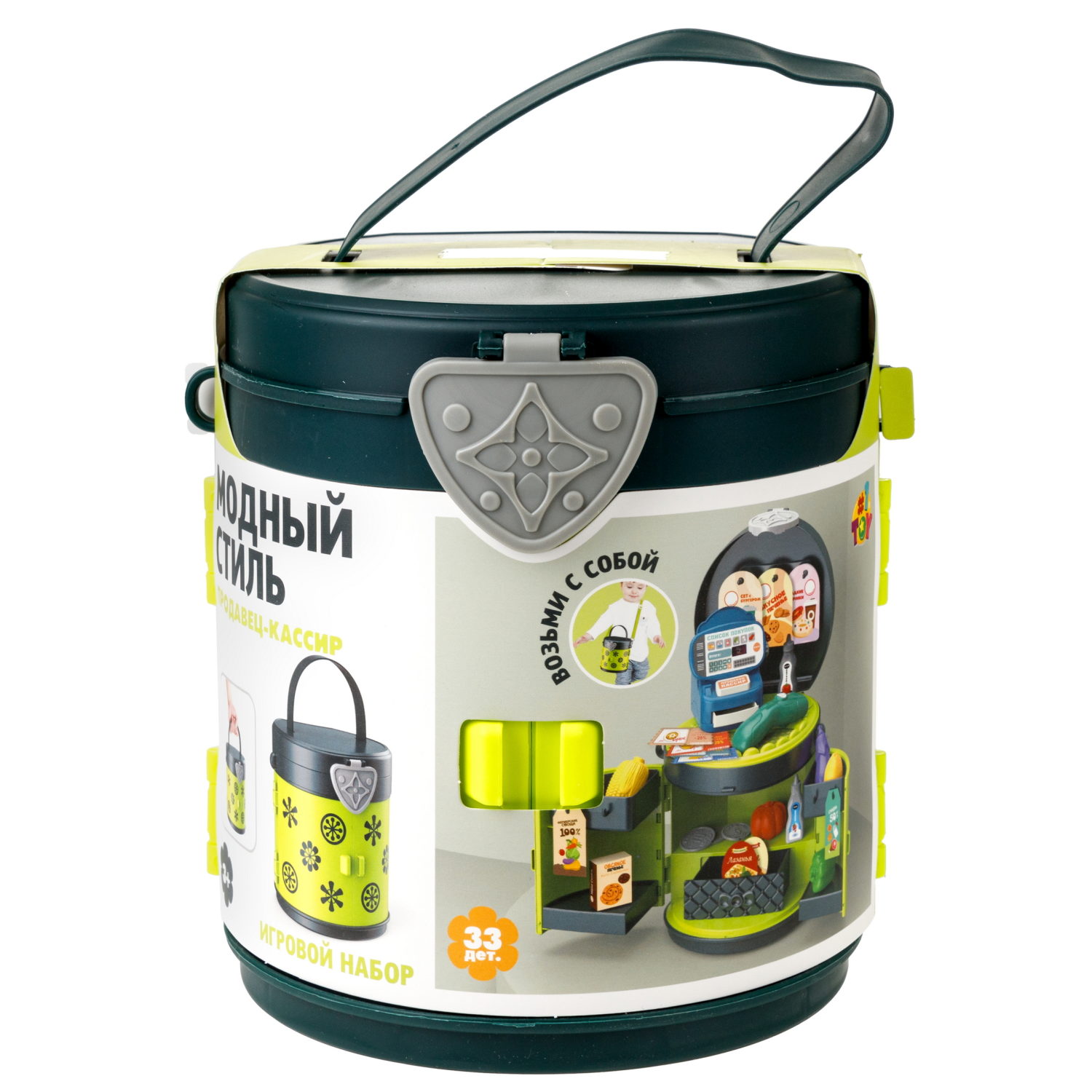 1TOY Модный стиль "Продавец-кассир" игровой набор в сумке, 33 предмета