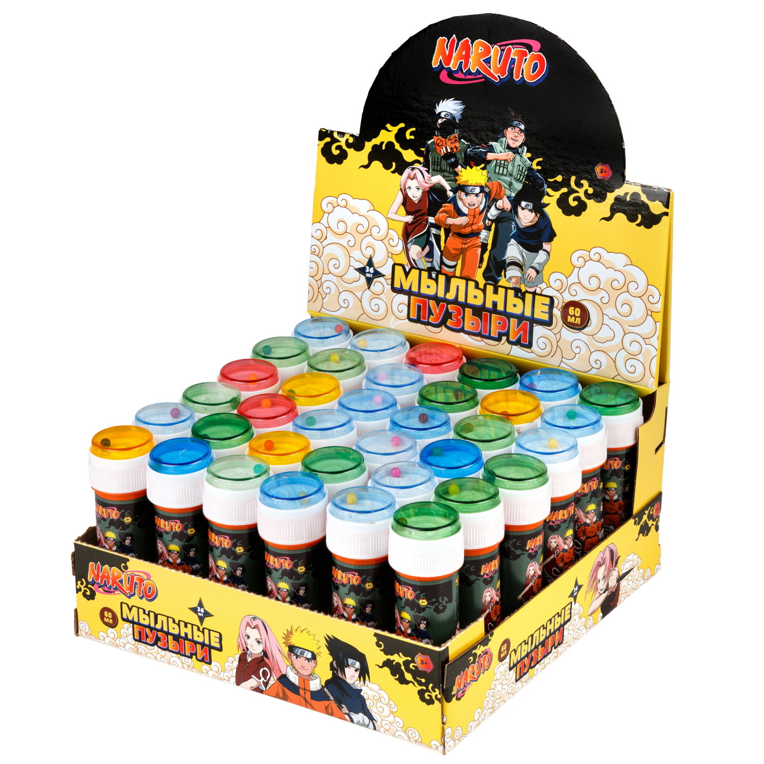 Наруто, мыл. пуз., 60 мл, 36 шт в д/б (23,5*23,5*11,5)