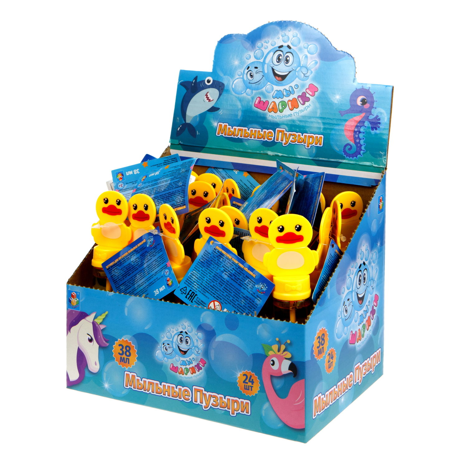Мыльные пузыри 1TOY Мы-шарики! Утка, 38 мл