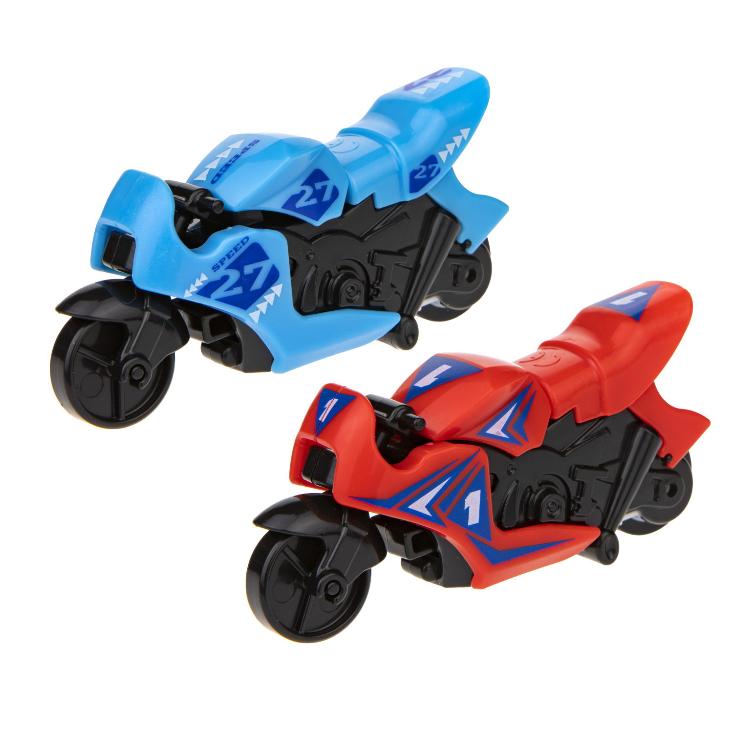 Игрушечный мотоцикл 1TOY CrashFest Moto, Краш фест мото, фрикционный, разборный, машинка детская в виде мотобайка, игрушка для мальчика и девочки, набор, 2 шт.