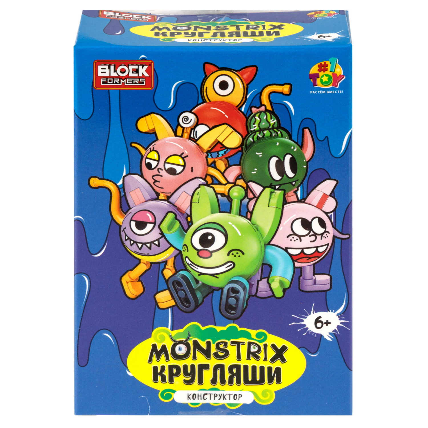 Конструктор 1TOY Blockformers Monstrix: Кругляши, 12 видов