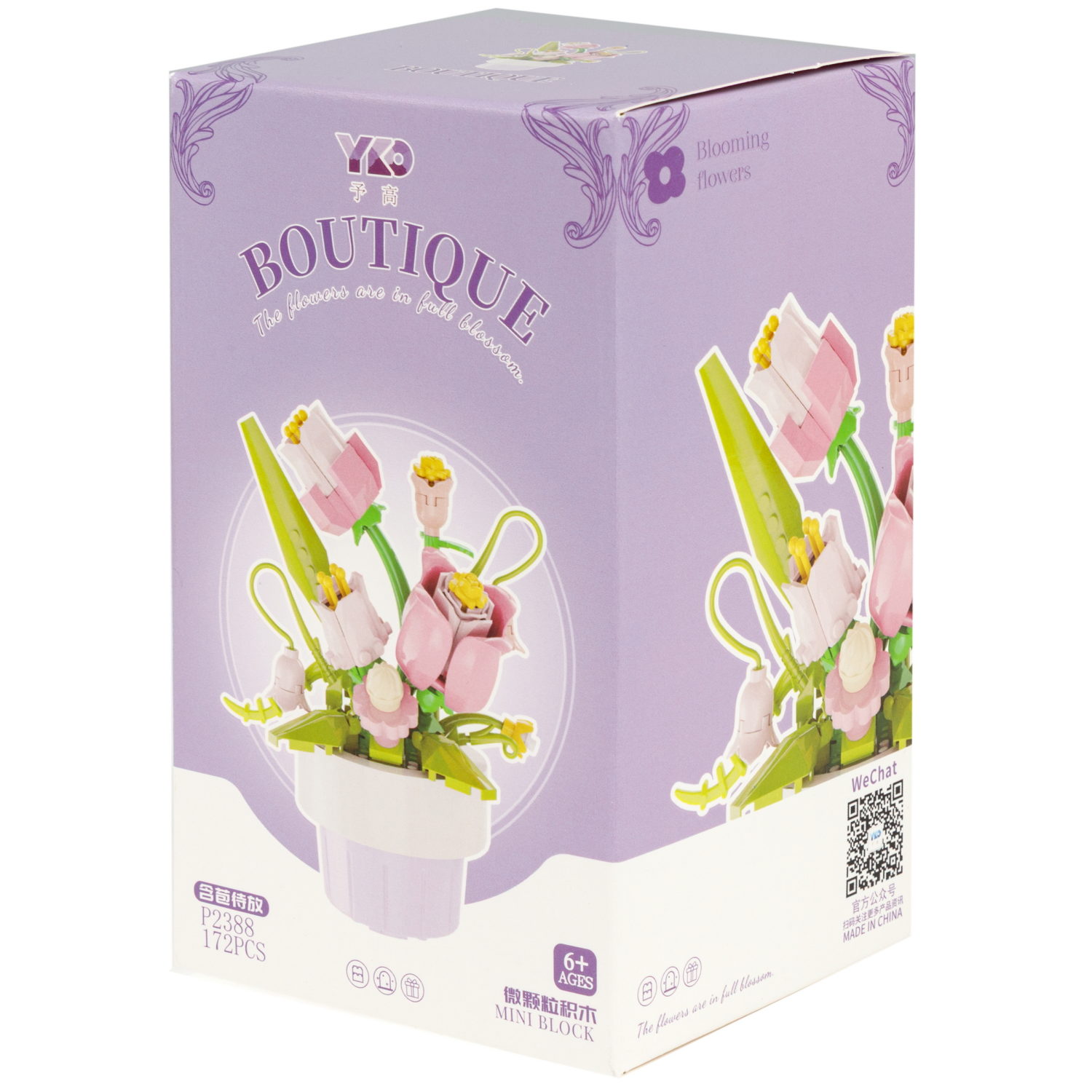 Конструктор 1TOY Blockformers "Цветы в горшках", 9 видов, от 138 до 223 деталей