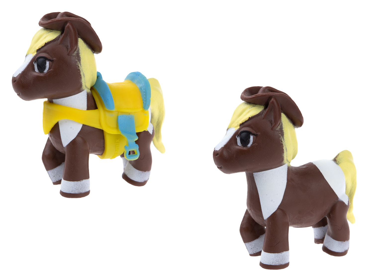 1TOY Пони на фасоне, пони тянущиеся в костюмчиках, 10см, 12 видов, пакет с окном, 12 шт в д/б