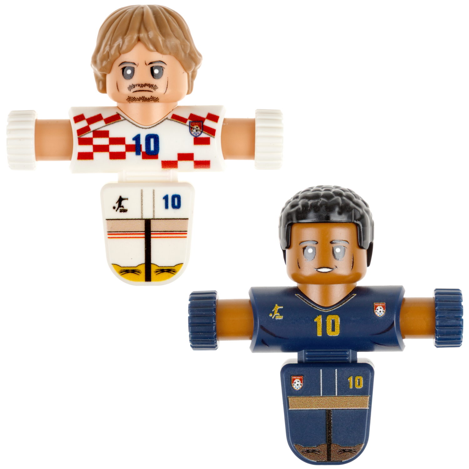 Фиджетбол 1TOY Легенды футбола, настольный футбол Матч Франция - Хорватия