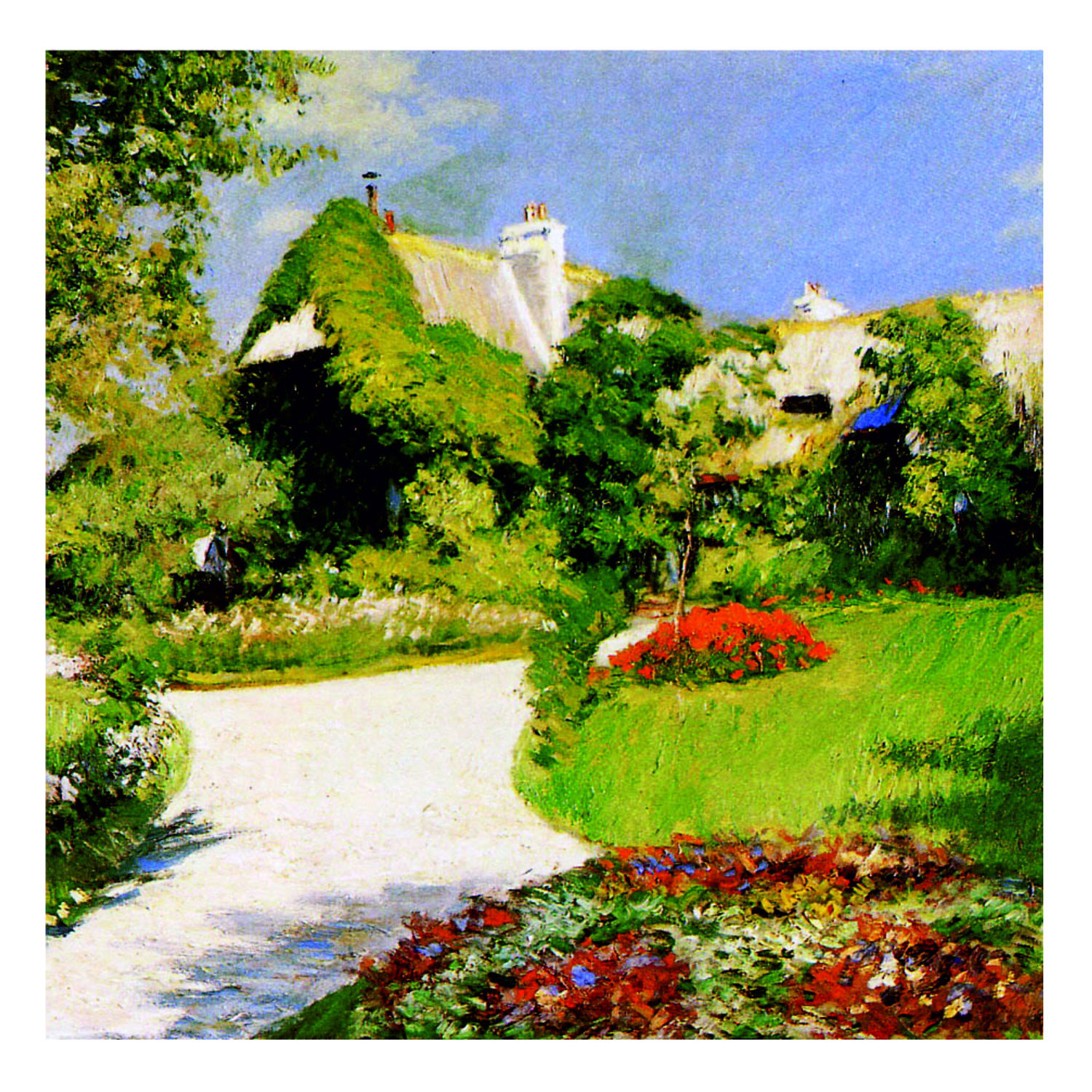 Деревянные пазлы Collection Art Гюстав Кайботт, Сельский дом в Трувиле, 75 деталей, 27х27 см