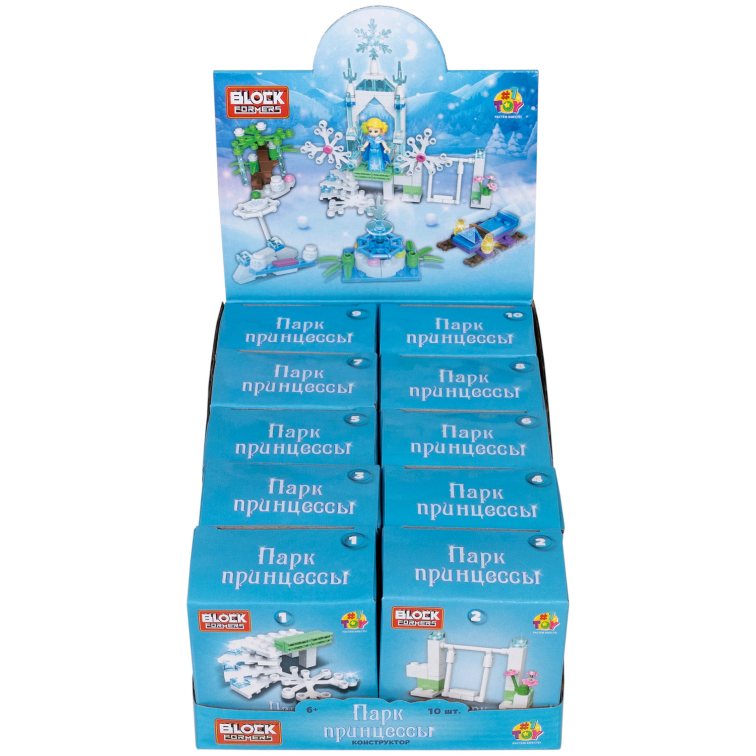 1TOY конструктор Blockformers "Парк принцессы", в ассортименте 10 видов