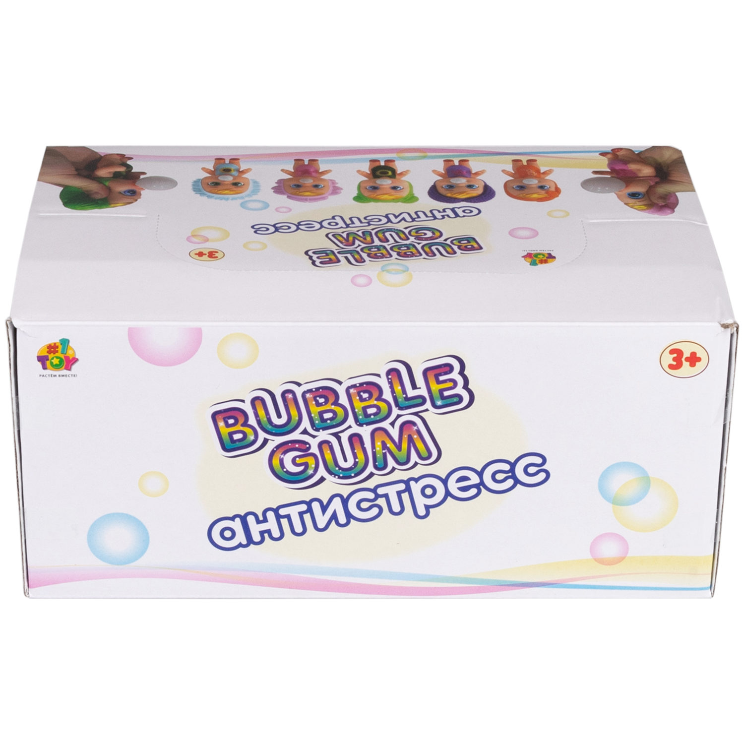 1YOY Bubble Gum-антистресс "Куклы", 6 видов в ассортименте, 7х13 см