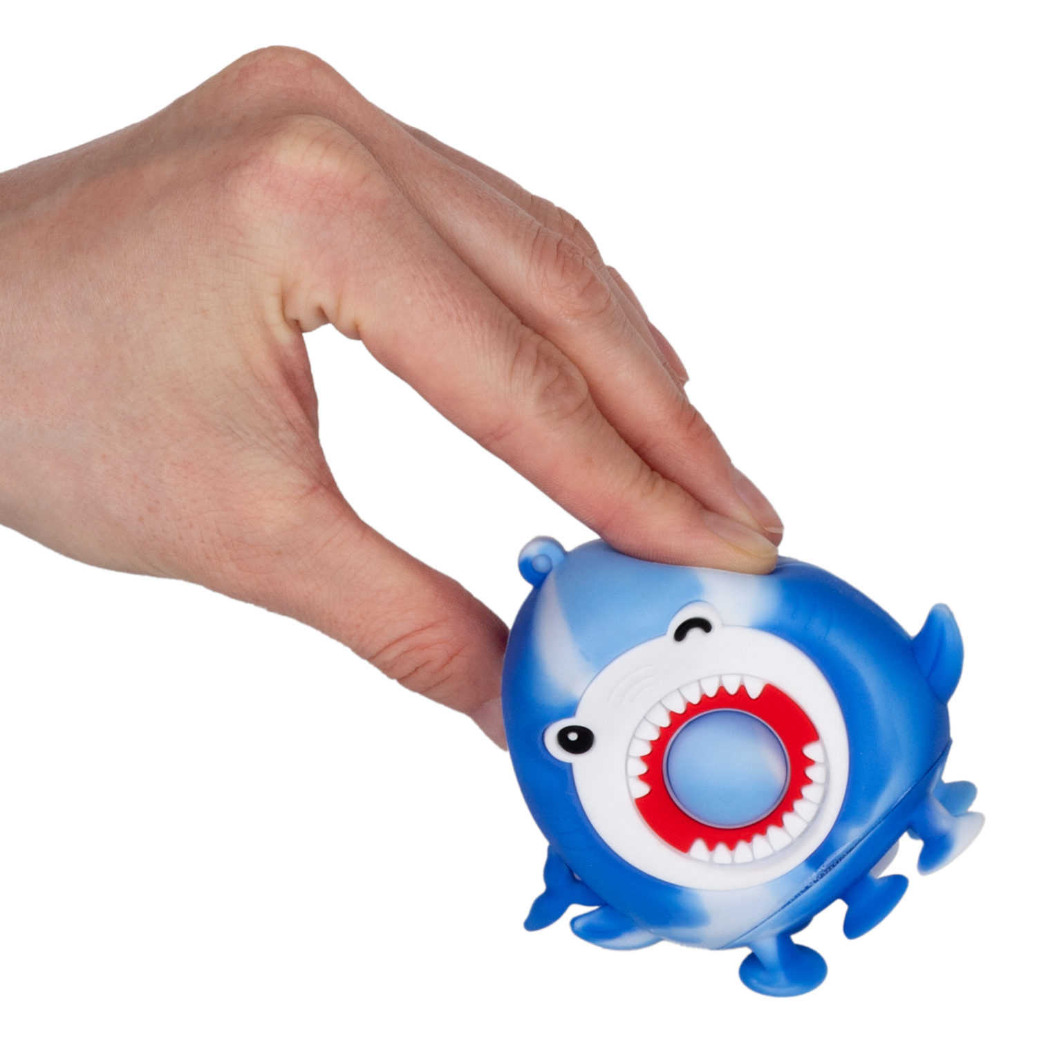 1TOY Жмяка Hit Pop It "Акулы" на присосках 8,5х4х7 см, 4 вида в ассортименте