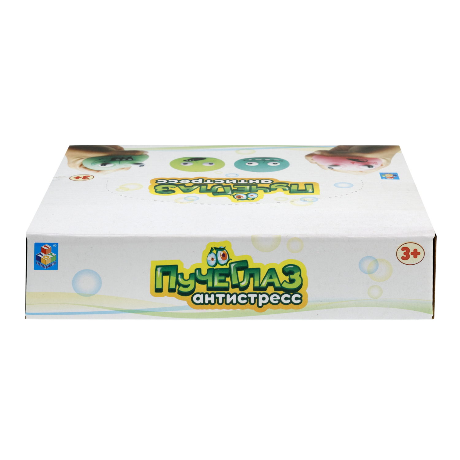 1toy Пучеглаз-антистресс "Зомби" 5,5х5x4,7 см, 4 вида в асс., 12 шт. в д/б