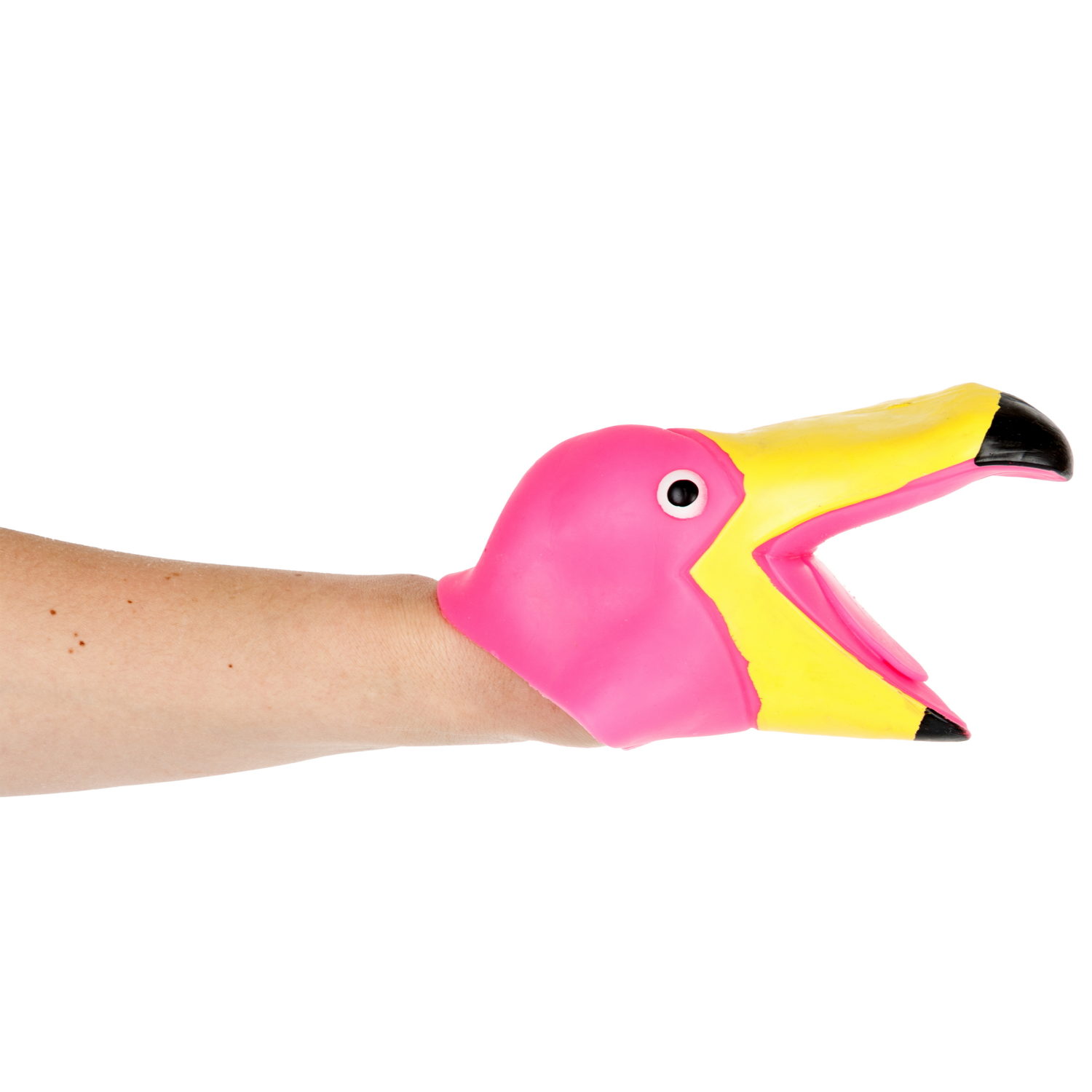 1toy Зверуки большие на руку "Фламинго", 12 шт в д/б