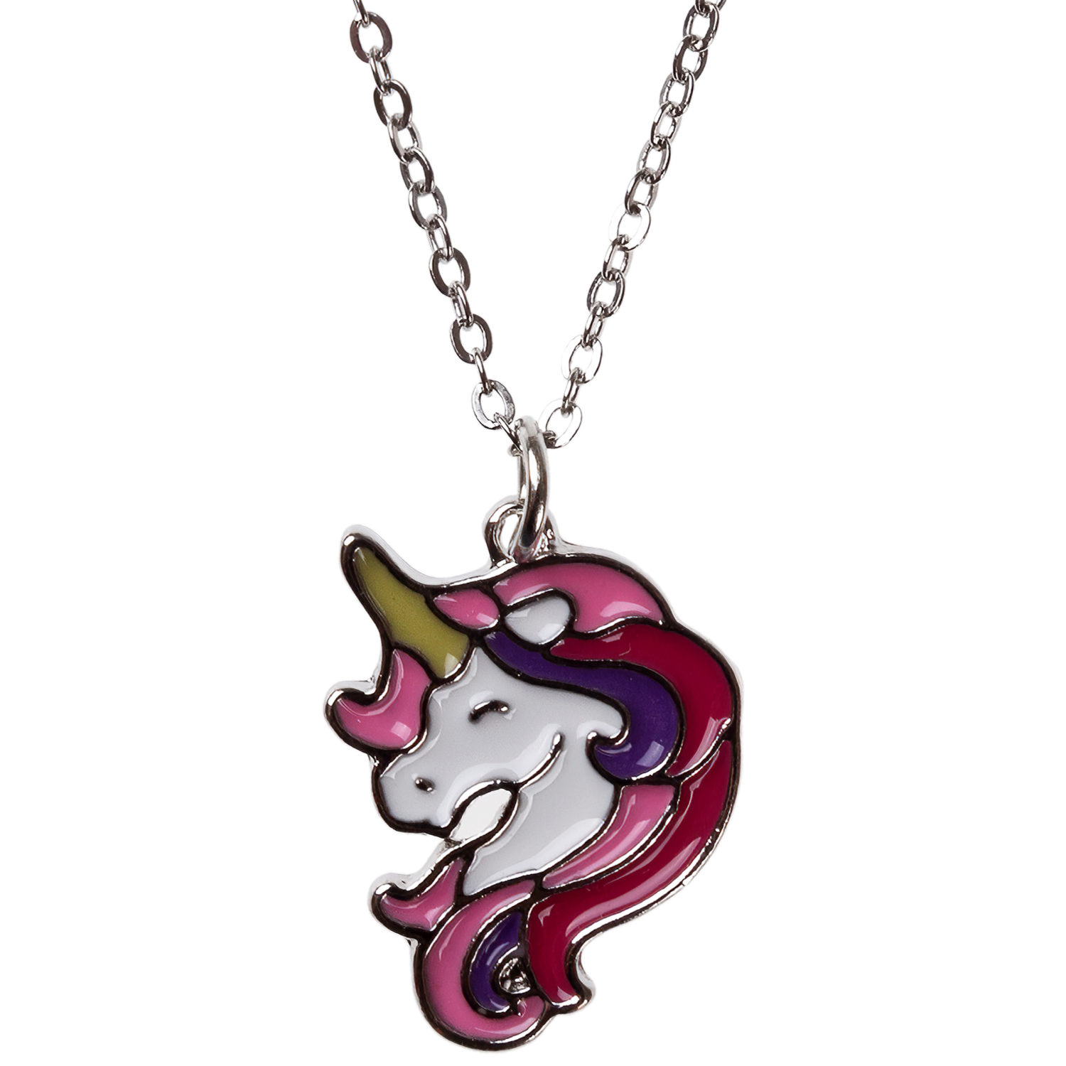 Набор украшений Lukky Fashion: цепочка с подвеской, клипсы, колечко, браслет, розово-сиреневый