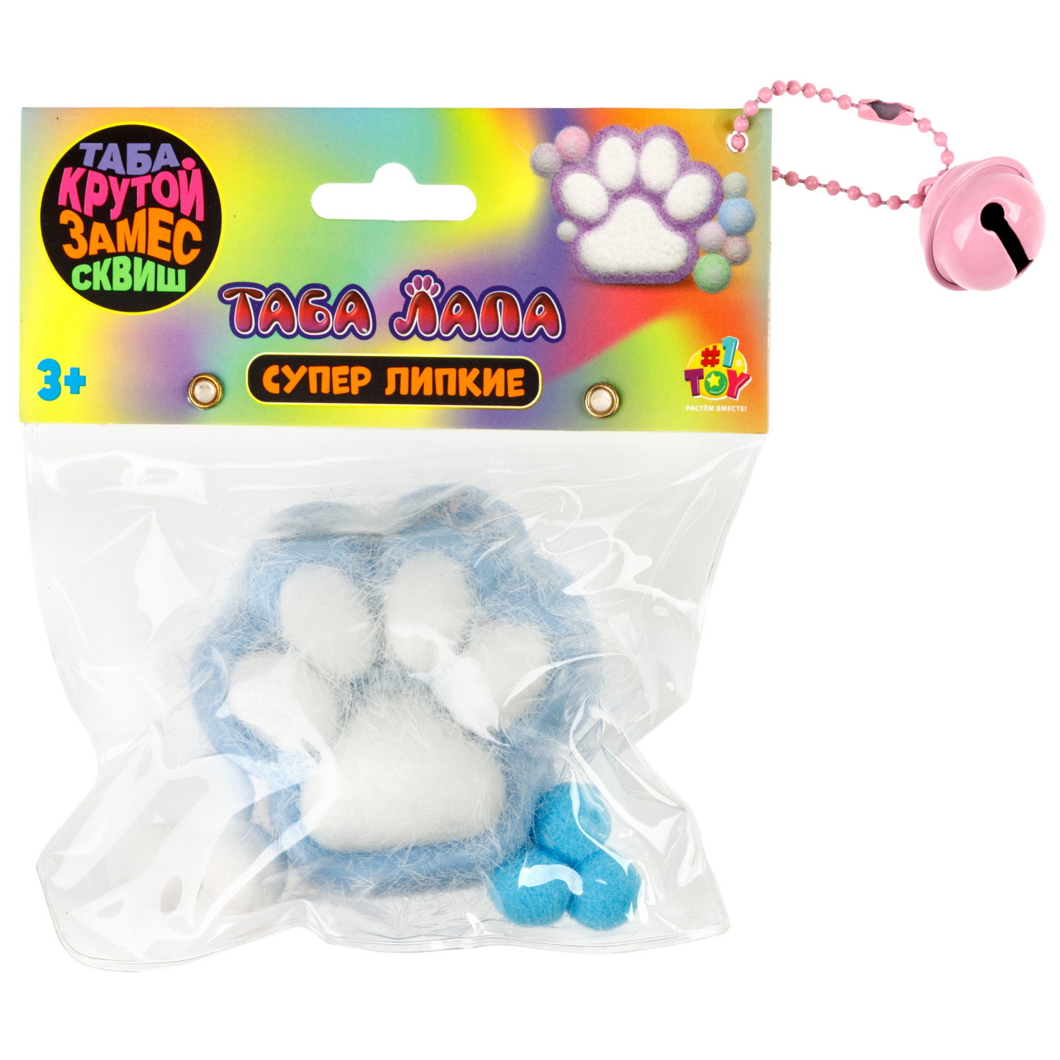 Таба лапка 1TOY Крутой замес, с посыпкой, 6,5х3 см