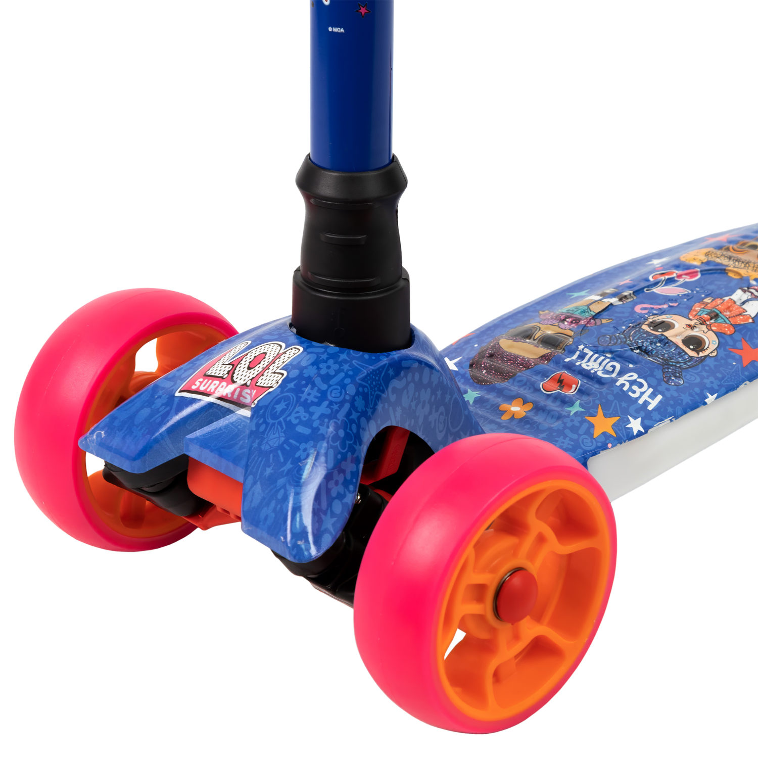 Кикборд "LOL",  светящиеся колёса.