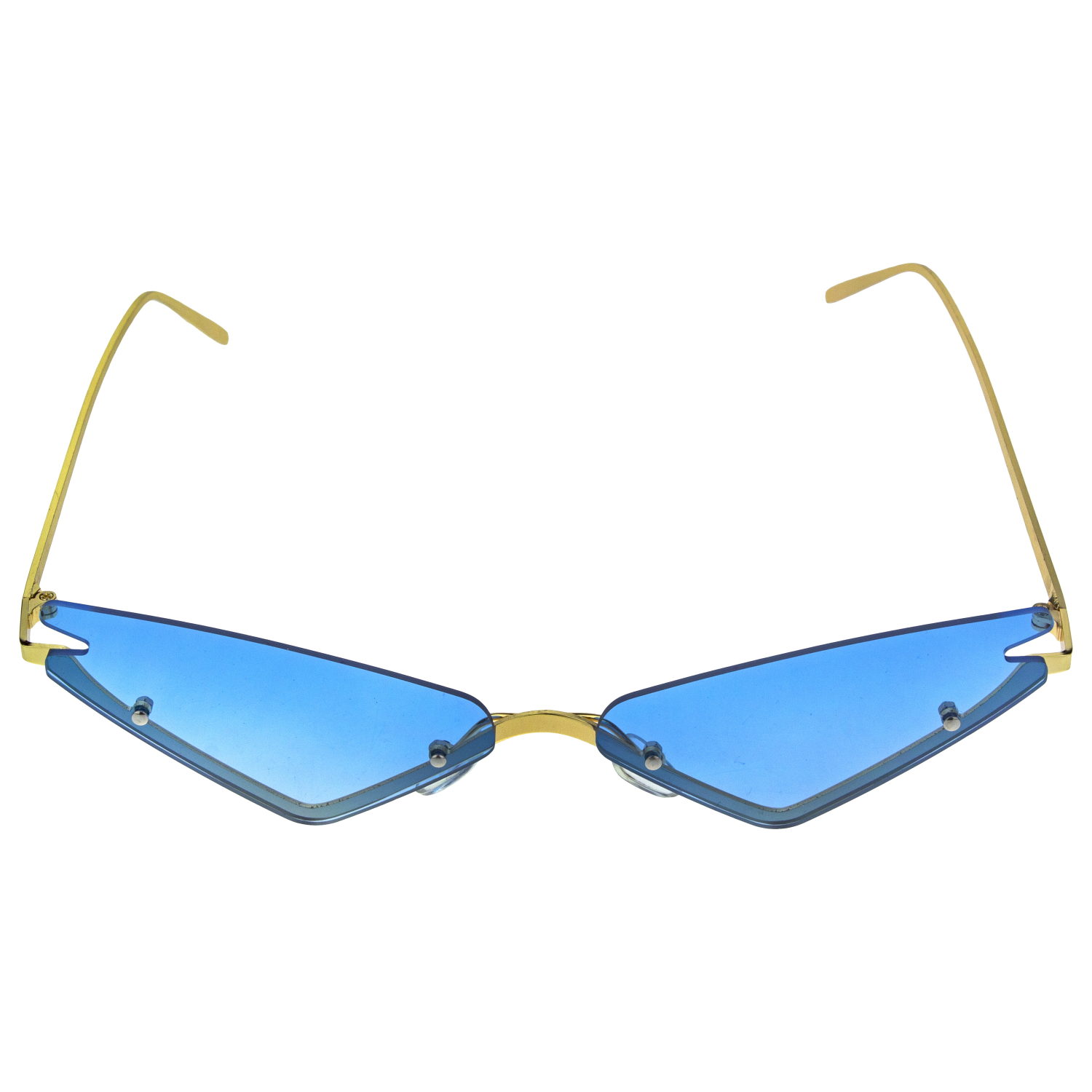 Солнцезащитные очки Lukky Fashion, узкие, голубой