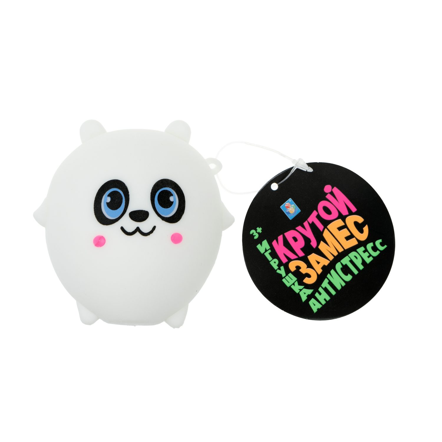 1TOY Крутой замес, игрушка-антистресс, котик, панда, сова, хомяк, 4 вида в ассортименте, 1 шт.