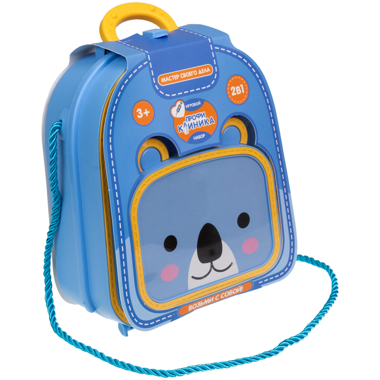 Игровой набор в рюкзачке 1TOY Профи Клиника, 11 предметов