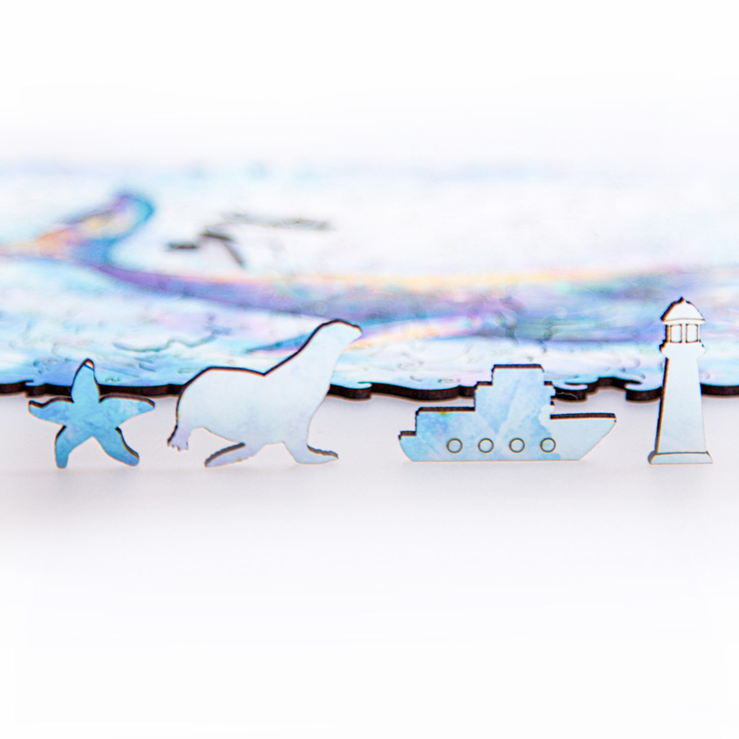 Деревянные пазлы Collection Animals Волшебный кит, 150 деталей, 28,5х20 см