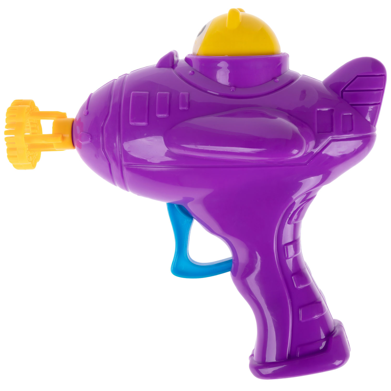 Пистолет для мыльных пузырей механический 1TOY Мы-шарики! Мультяшка на самолете, 50 мл, сиреневый