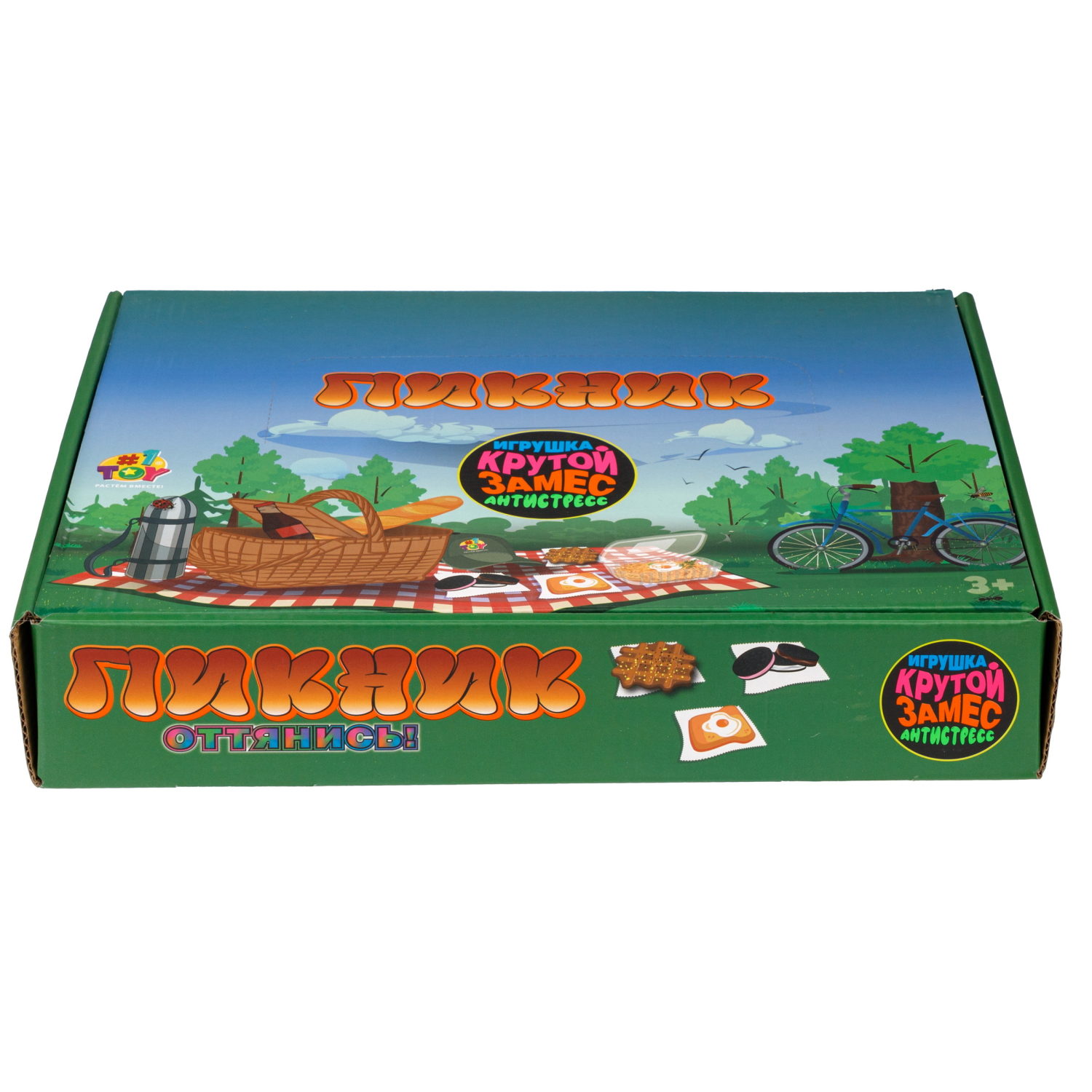 Игрушка-антистресс 1TOY Крутой замес «Тост с яичницей»