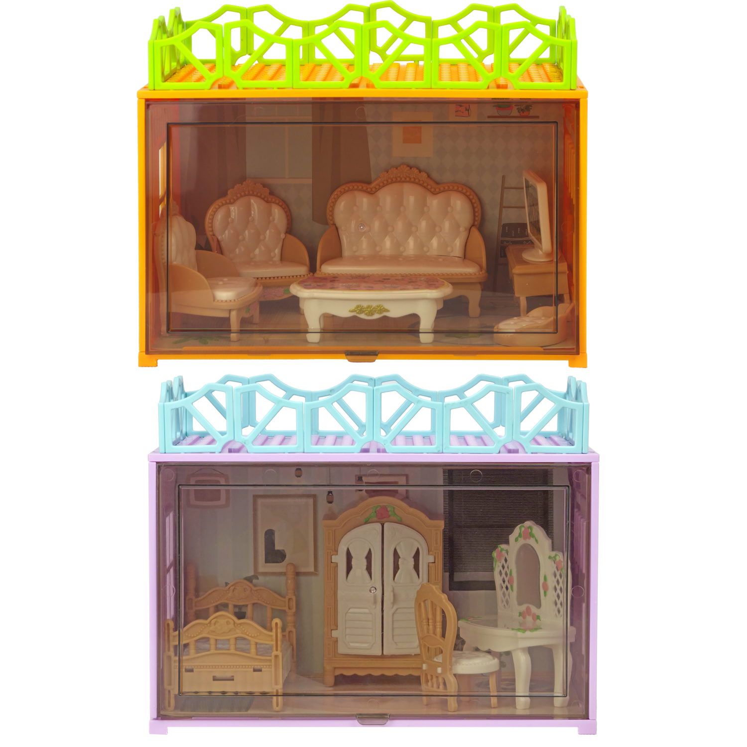 Игровой набор 1TOY Мой маленький мир Гостиная и спальня