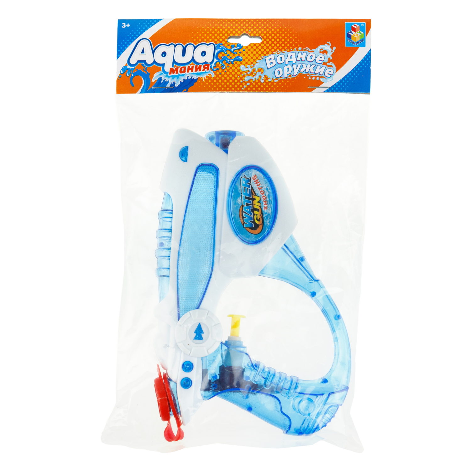 1TOY Аквамания водное оружие бластер, 18*12*4,5 см, голубой