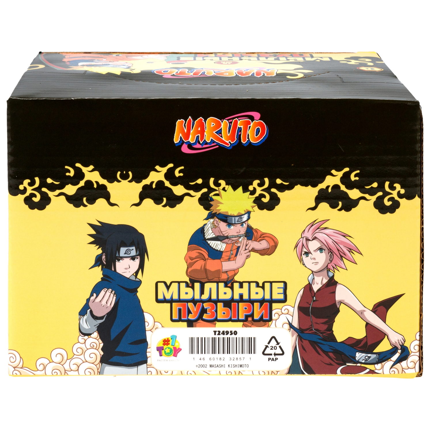 Мыльные пузыри нелопающиеся "Наруто" с кругляшом на крышке, 10 мл