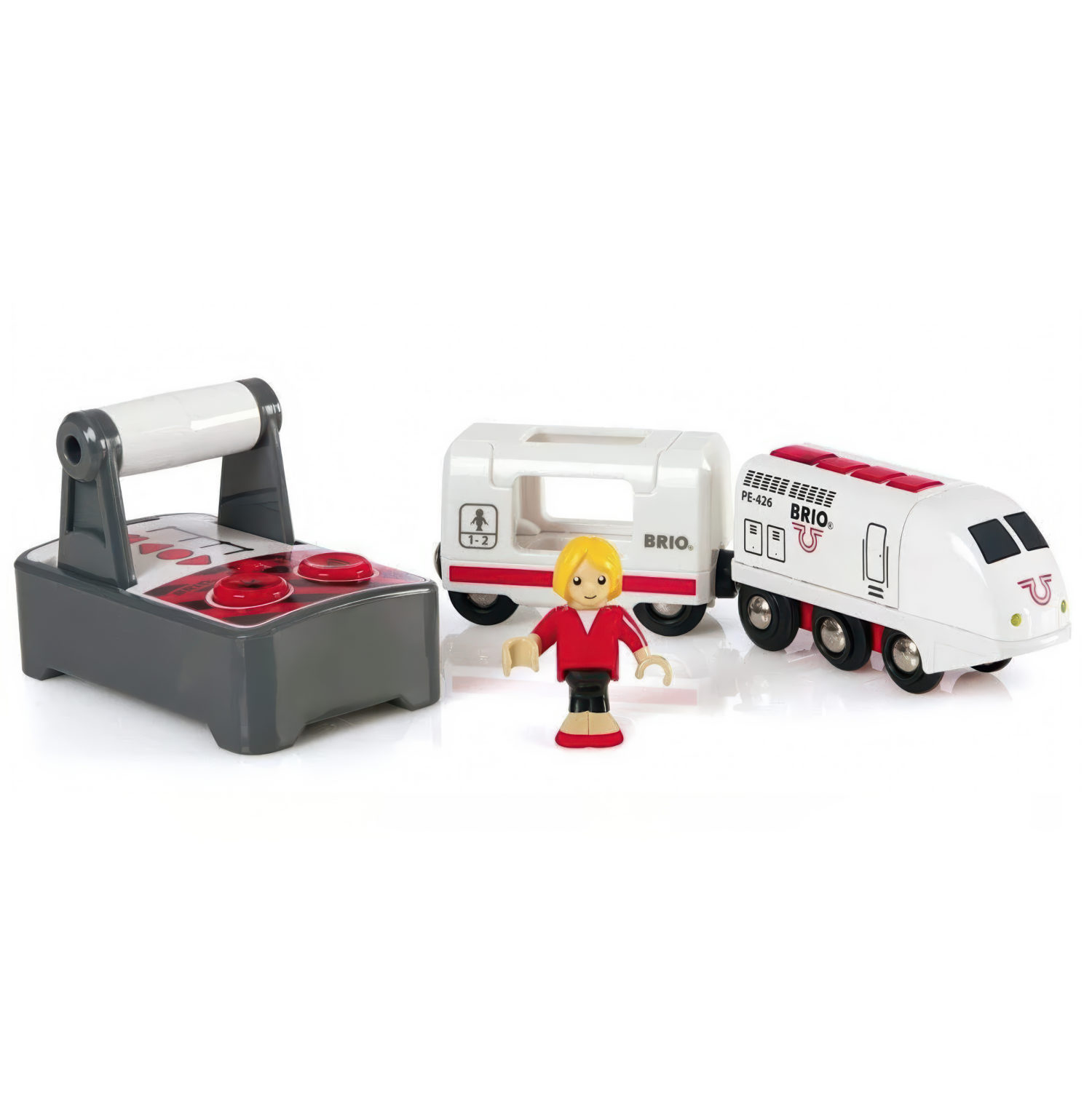 Поезд пассажирский BRIO, на дистанционном управлении, на батарейках