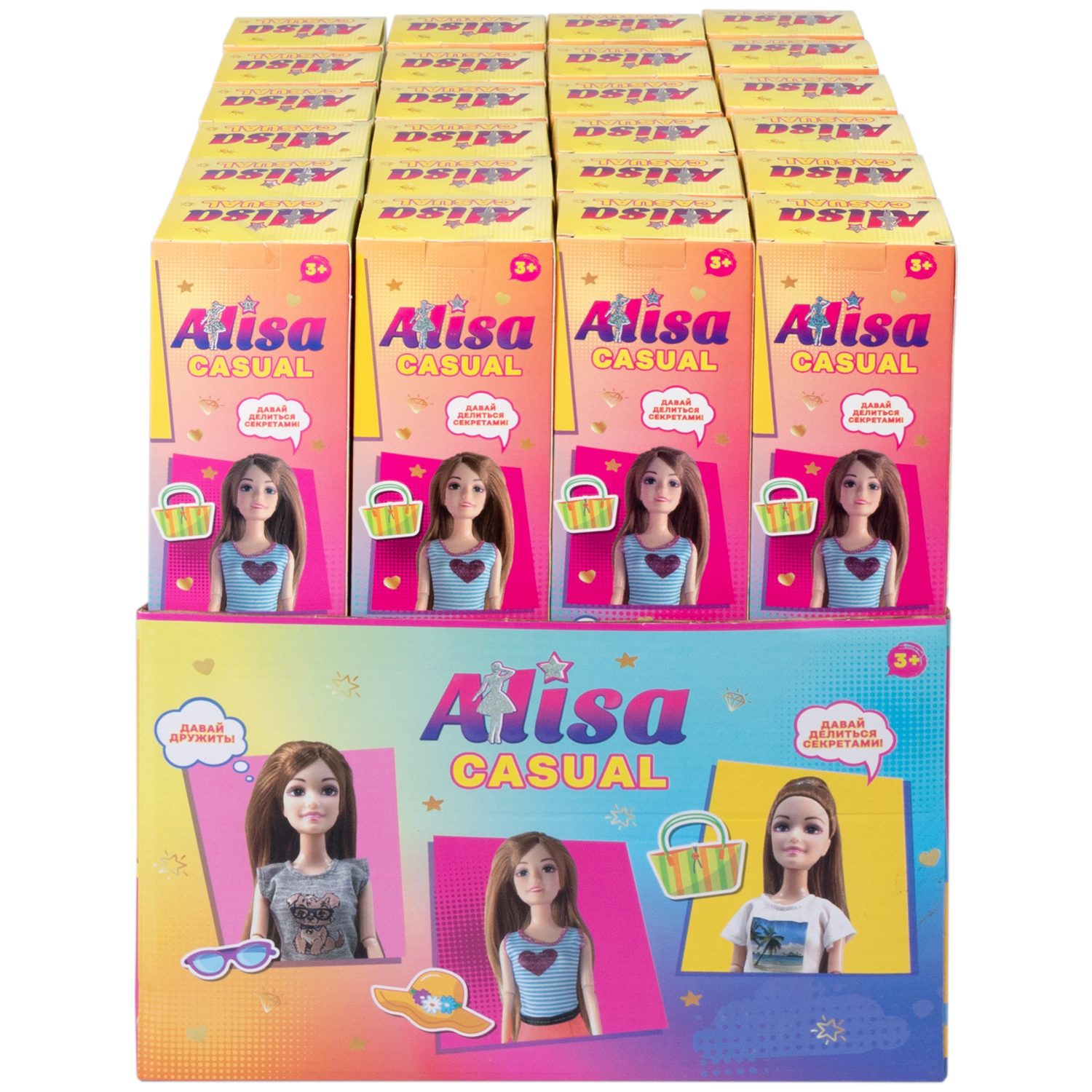 Кукла Alisa Casual в повседневной одежде, с гнущимися руками и ногами, 29 см, в ассортименте, 1 шт.