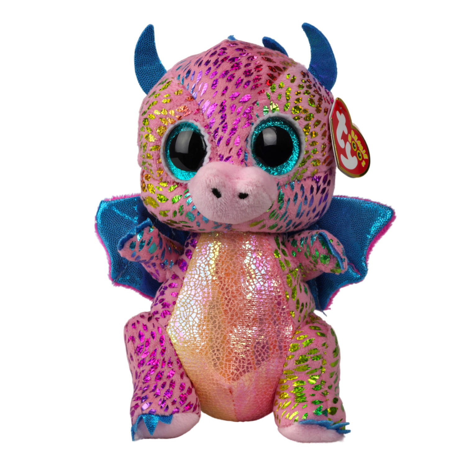 Мягкая игрушка TY Beanie Boo's пурпурный дракончик Dragon, 15 см