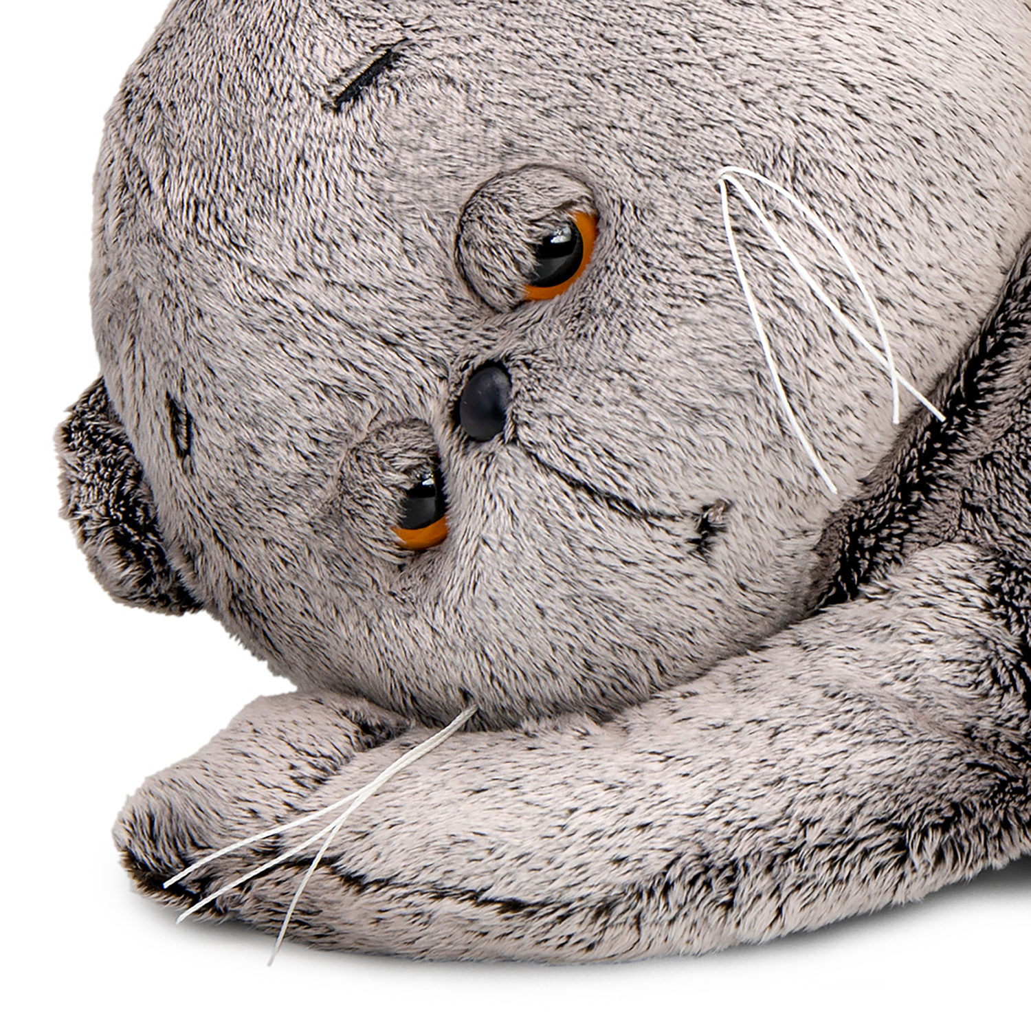 Мягкая игрушка Кот Басик сонный с Гусиком (пижамница), 50 см