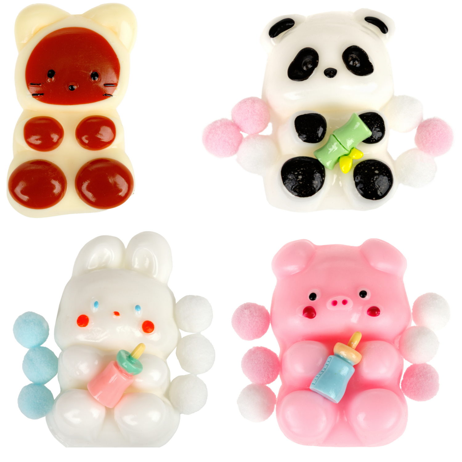 Таба сквиш 1TOY Крутой замес Звери, 7х5х3 см, в ассортименте