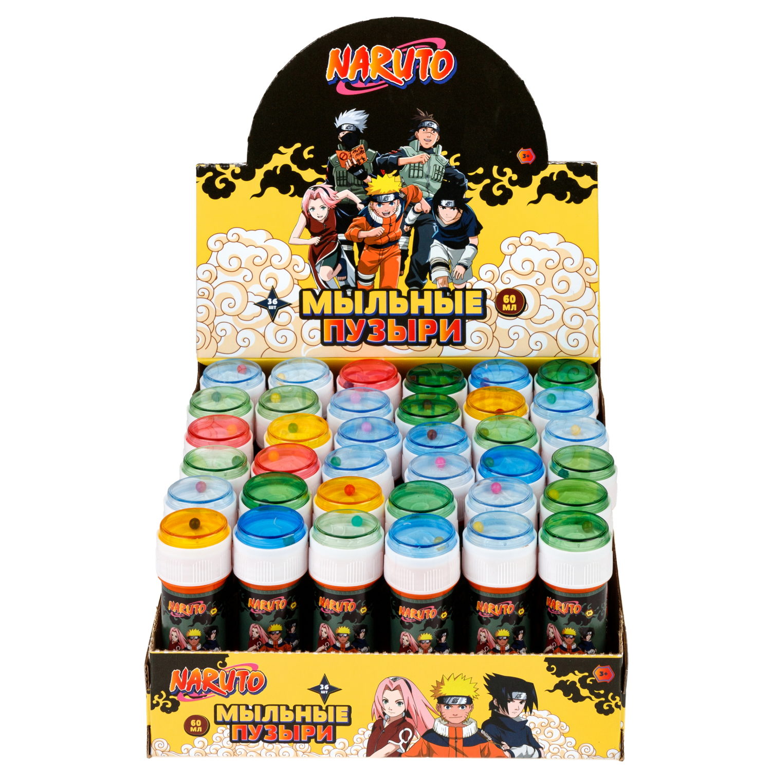 Наруто, мыл. пуз., 60 мл, 36 шт в д/б (23,5*23,5*11,5)