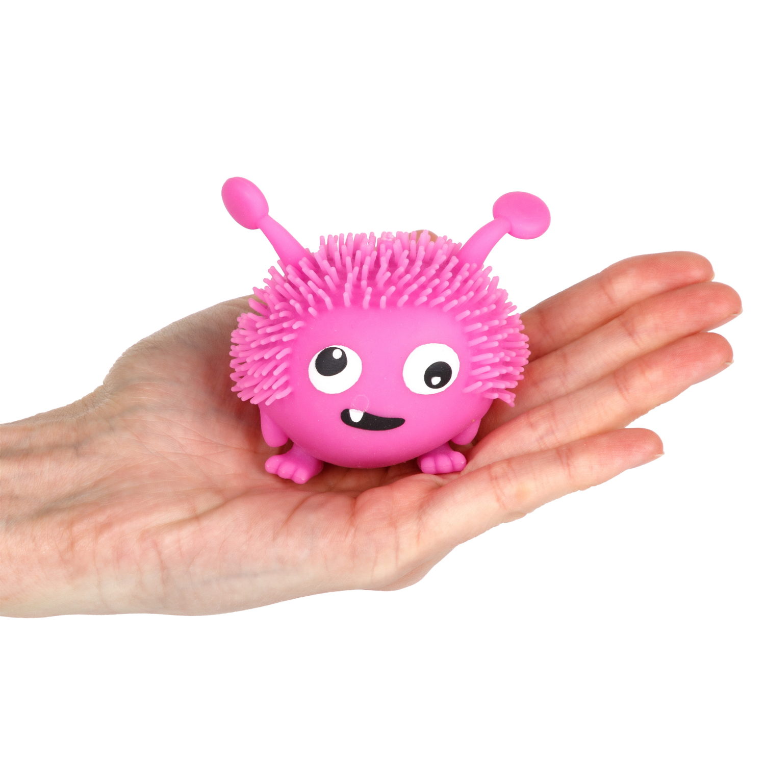 Игрушка-антистресс для рук 1toy Йо-Ёжики, "Монстр" 6 см, со светом, 4 вида в ассортименте