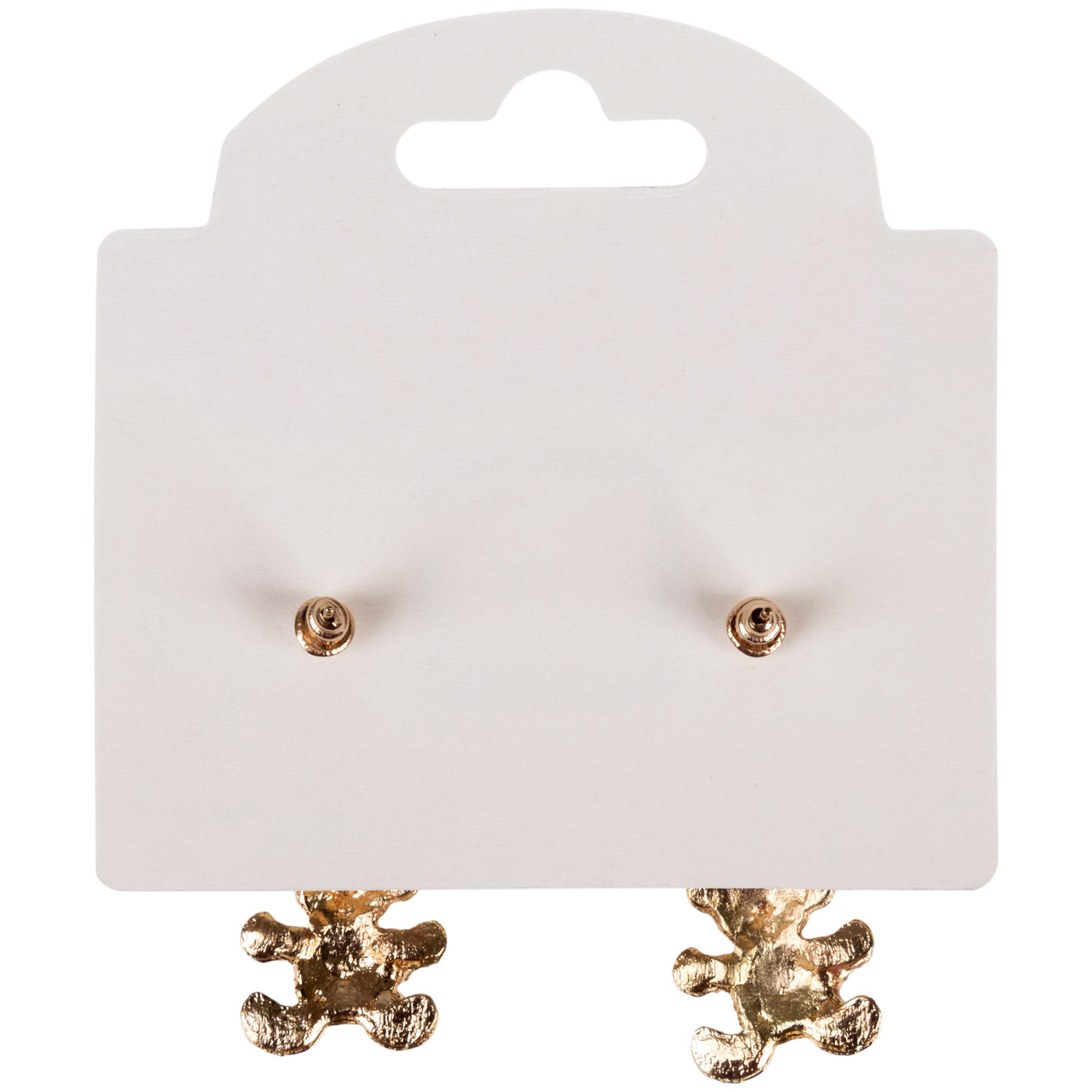 Серьги-гвоздики Lukky Fashion "Сиреневые Мишки" с подвесками