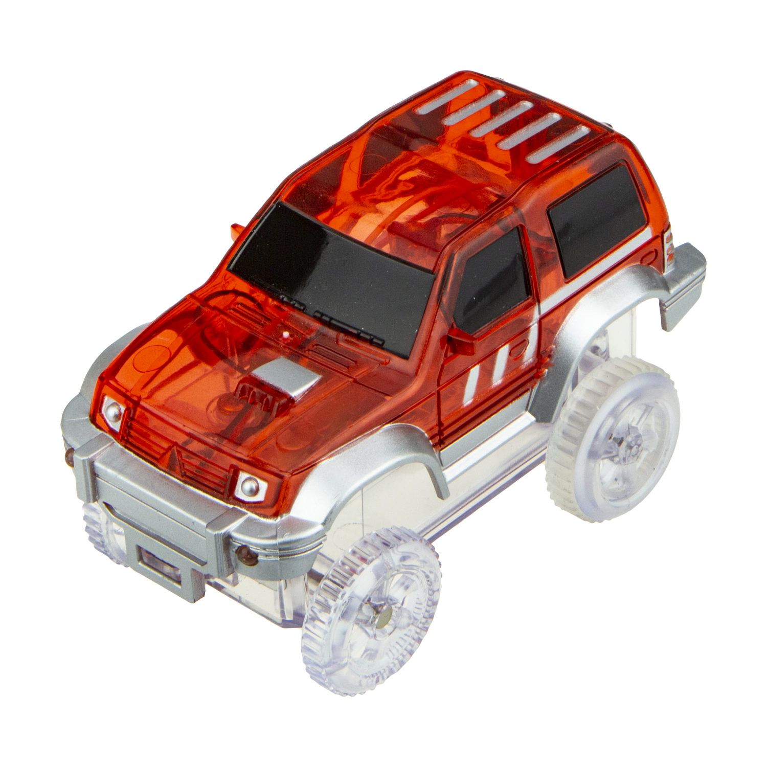 1toy гибкий трек красный кроссовер, с 3 ламп., на блист.,15,5*18см