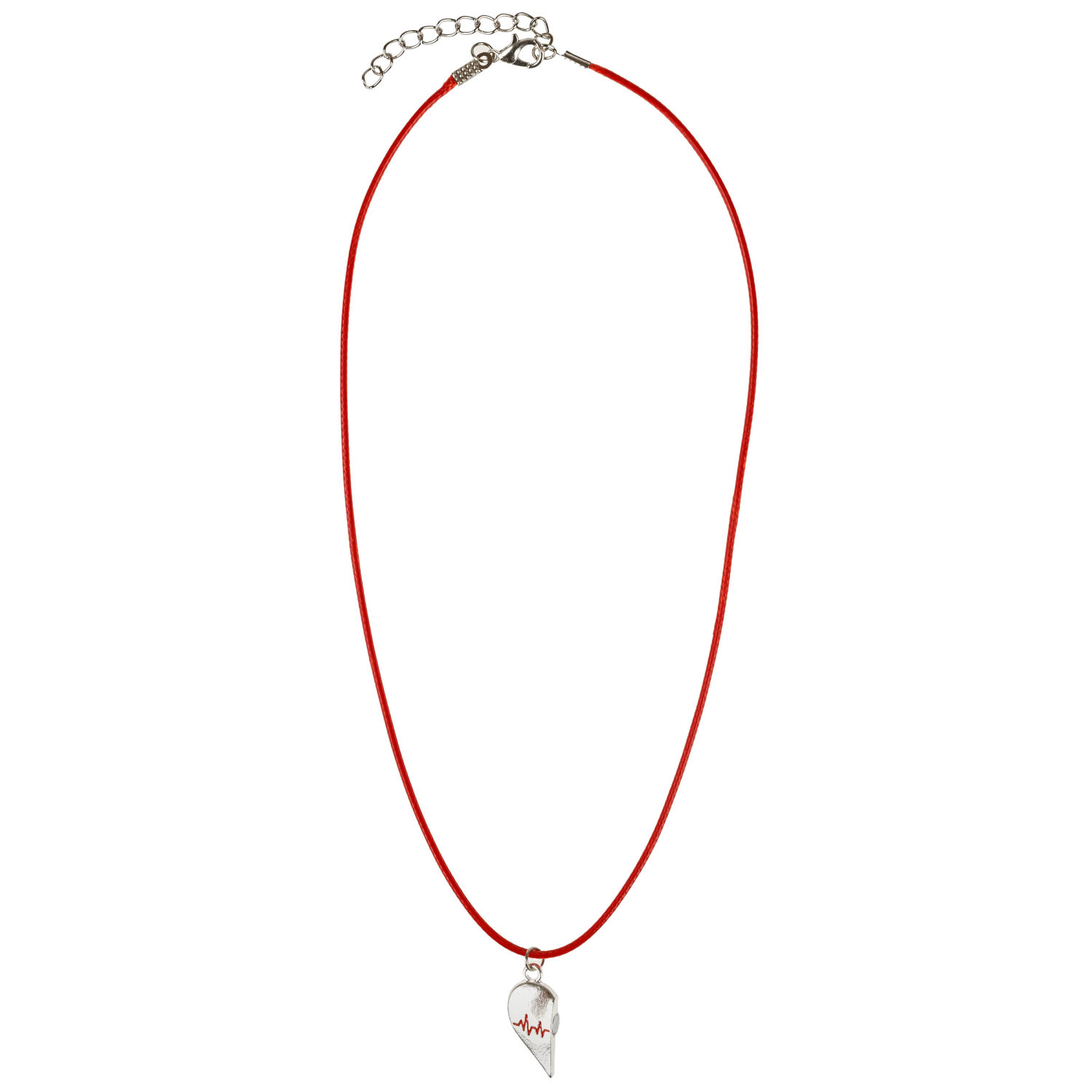 Набор из парных цепей-шнурков Lukky Fashion Сердце пополам на магните