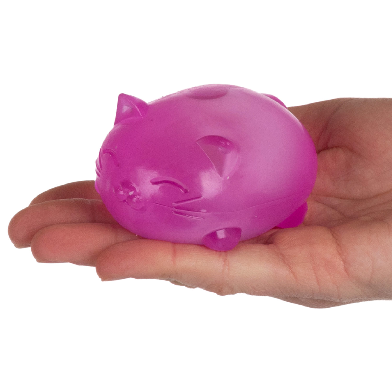 Антистресс-игрушка для рук 1TOY Крутой замес Супергель котик 4 цвета в ассортименте, 6*7,7 см