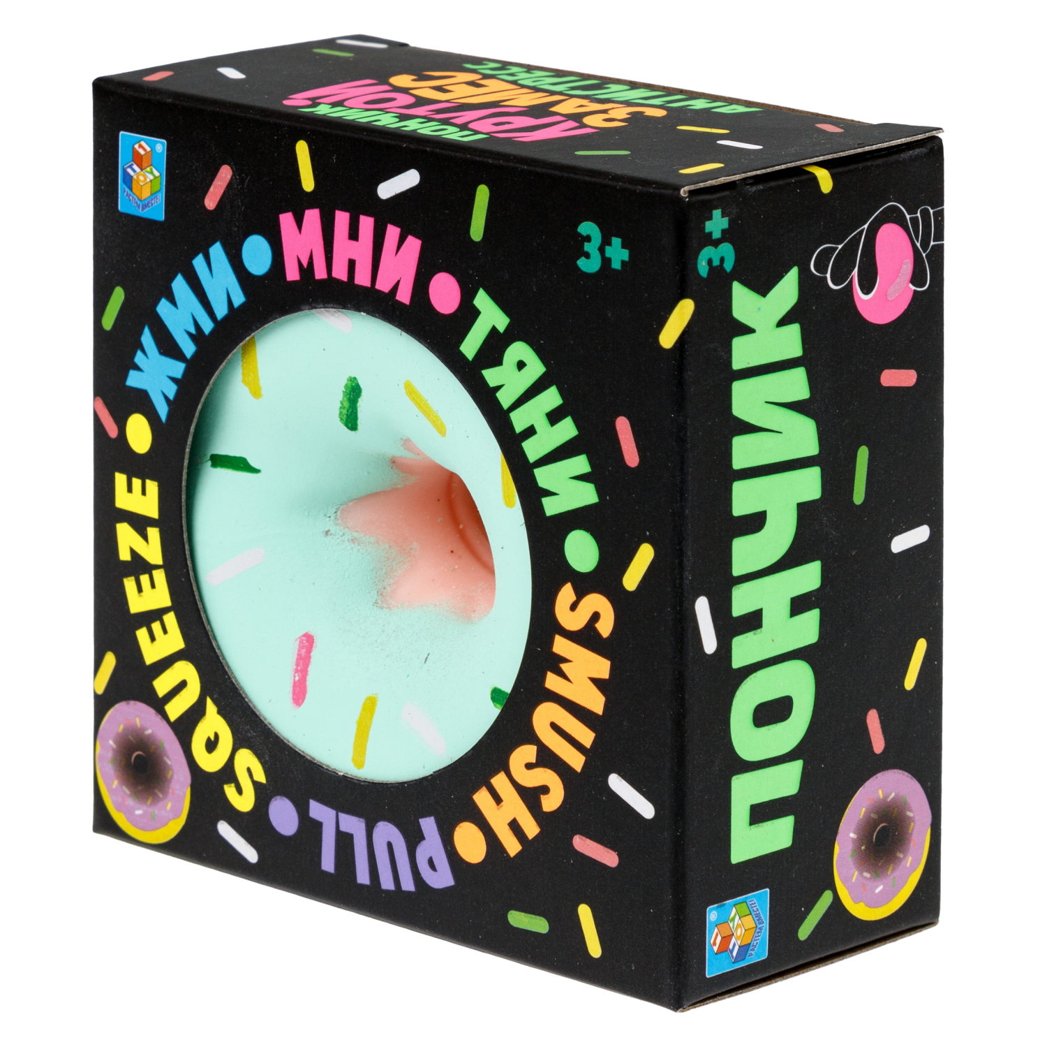 Игрушка-антистресс 1TOY Крутой замес «Пончик», в ассортименте