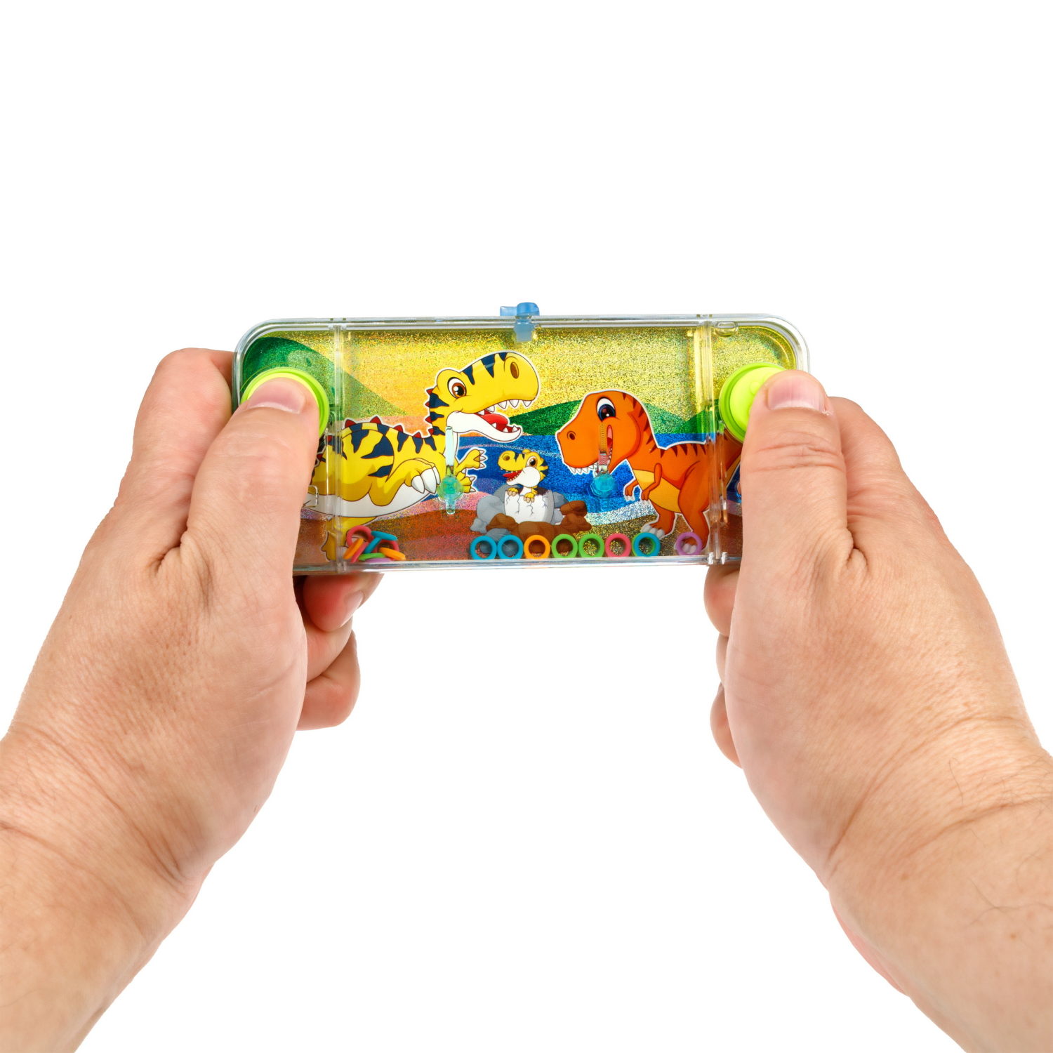 Водный тетрис 1TOY Игра с водой Насади колечки Динозавры, 15,5х7х2 см, 3 вида