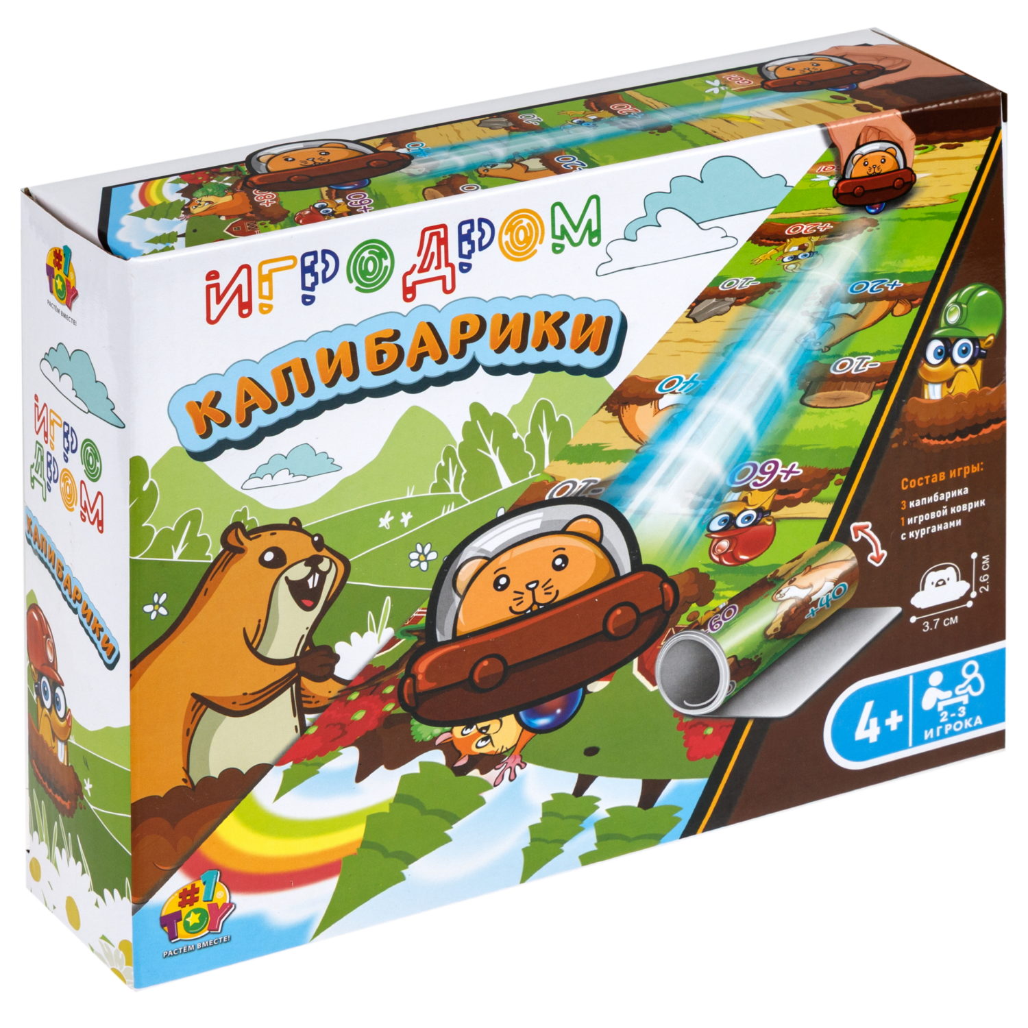 Настольная игра 1TOY Игродром Слайдер Капибарики