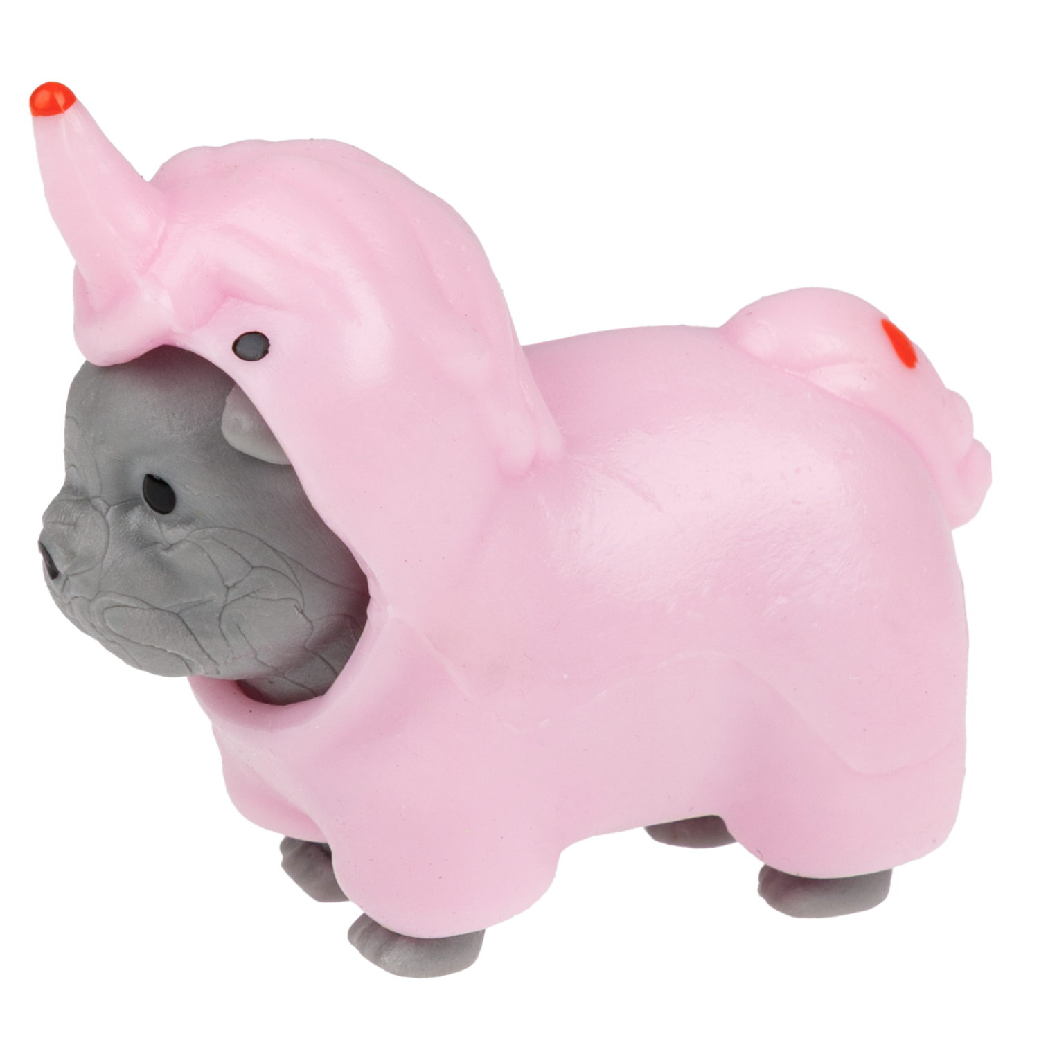 1toy "Прокачка для собачки", тянущиеся собачки в костюмчиках, мини 3,5*3,5*4 см д/б 24 шт