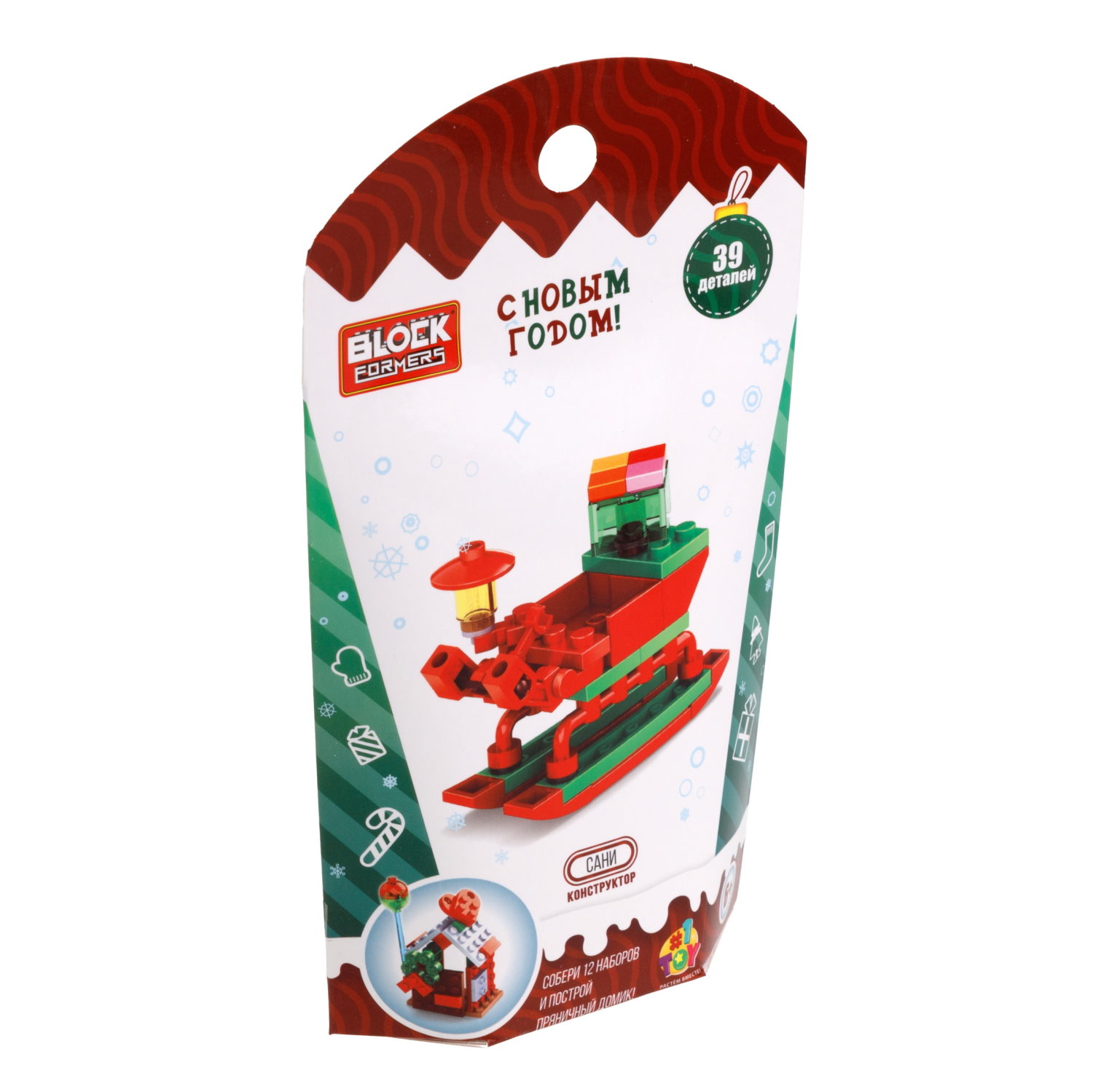 1Toy конструктор Blockformers "Новый год", 12 видов в ассортименте